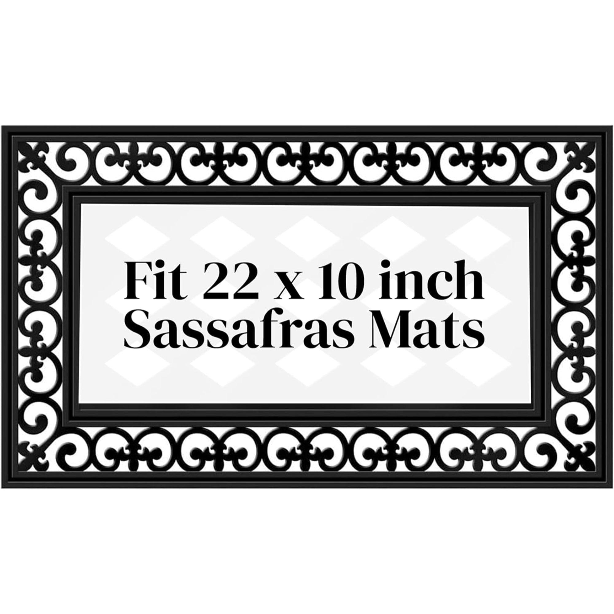 Evergreen Sassafras Non-Slip Switchmat Tray, Fleur De Lis Scroll