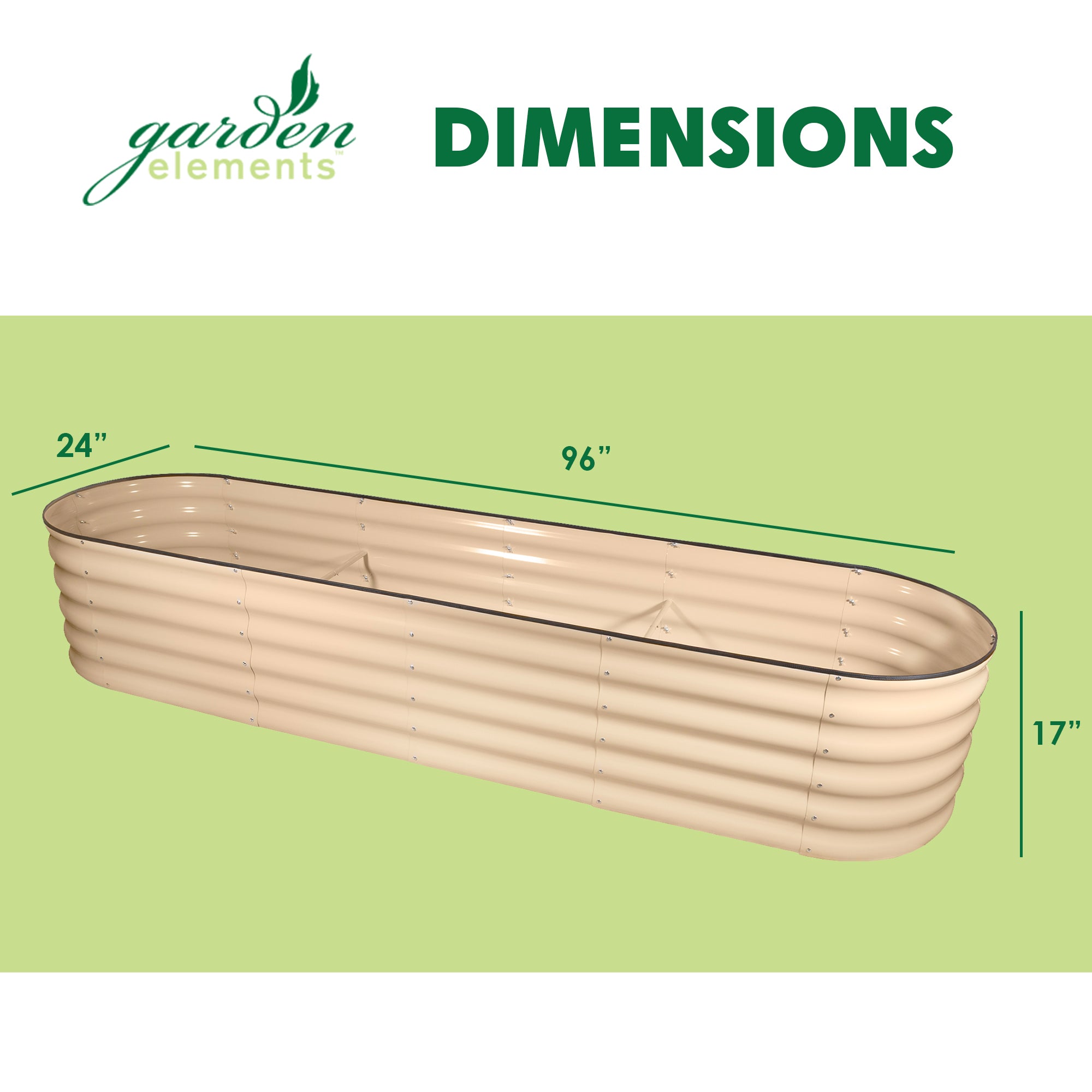 Garden Elements 9-1 Design Premium Raised Garden Bed, Beige