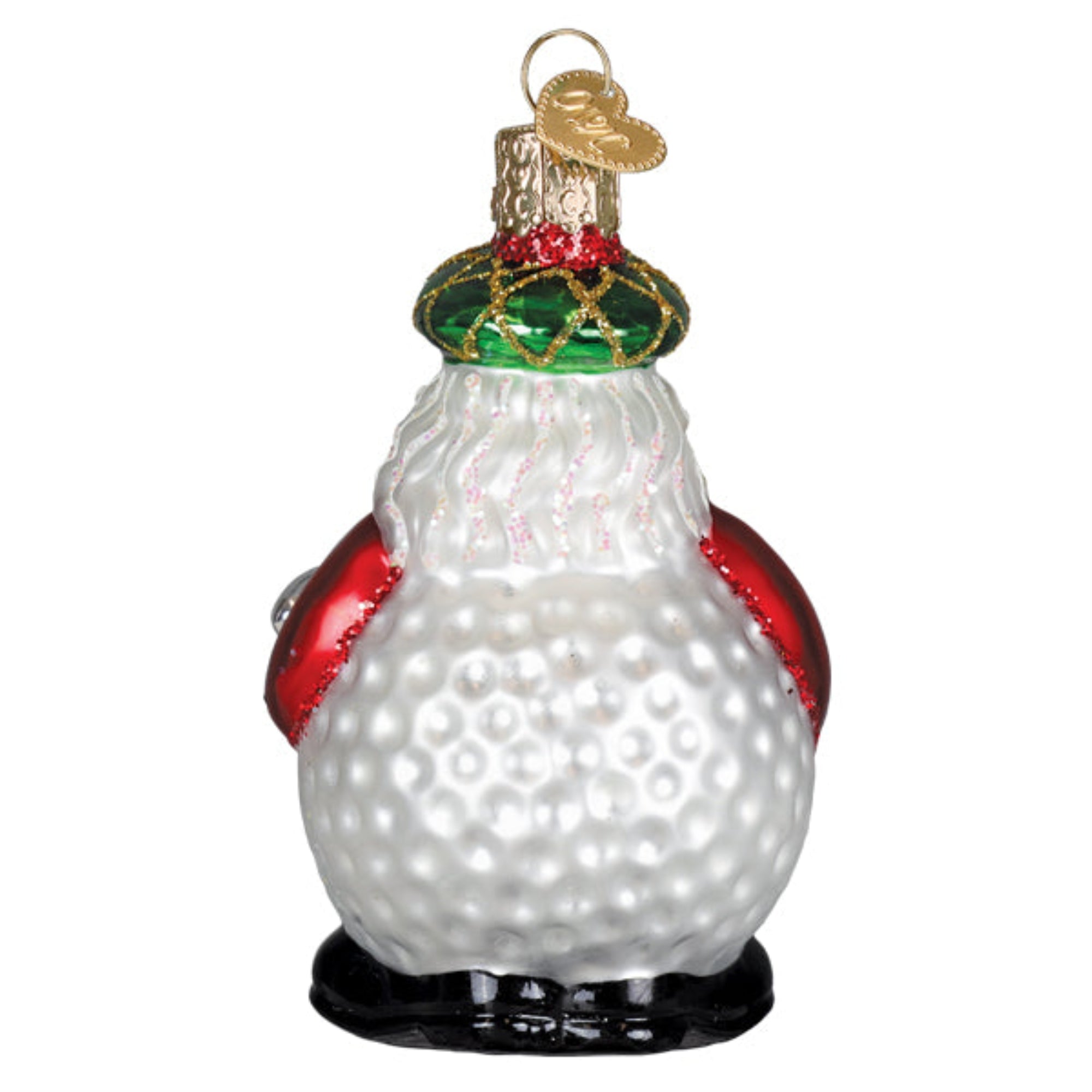 Old World Christmas Blown Glass Ornament for Christmas Tree, Ho Ho Hole-in-One