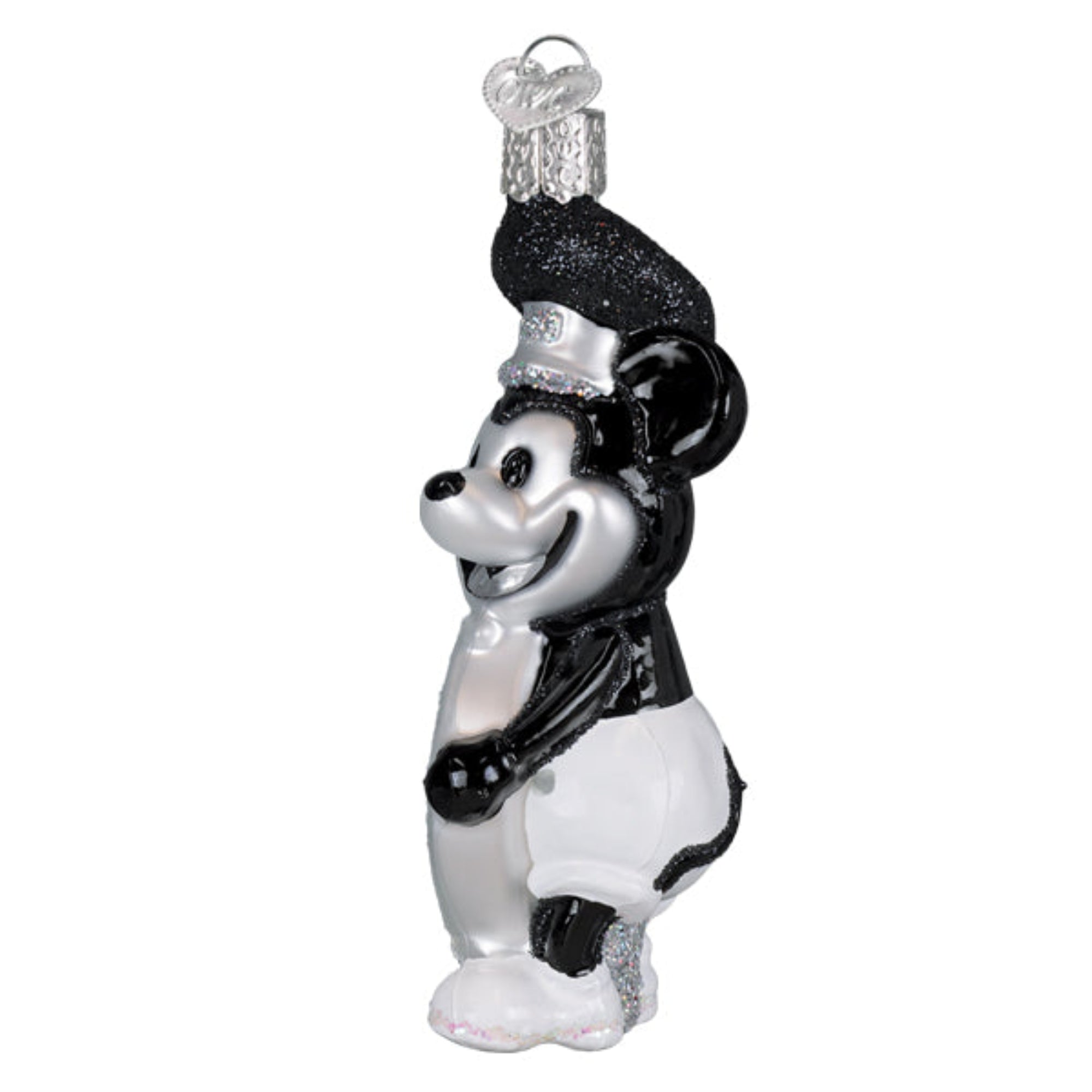 Old World Christmas Blown Glass Tree Ornament, Steamboat Willie Skipper