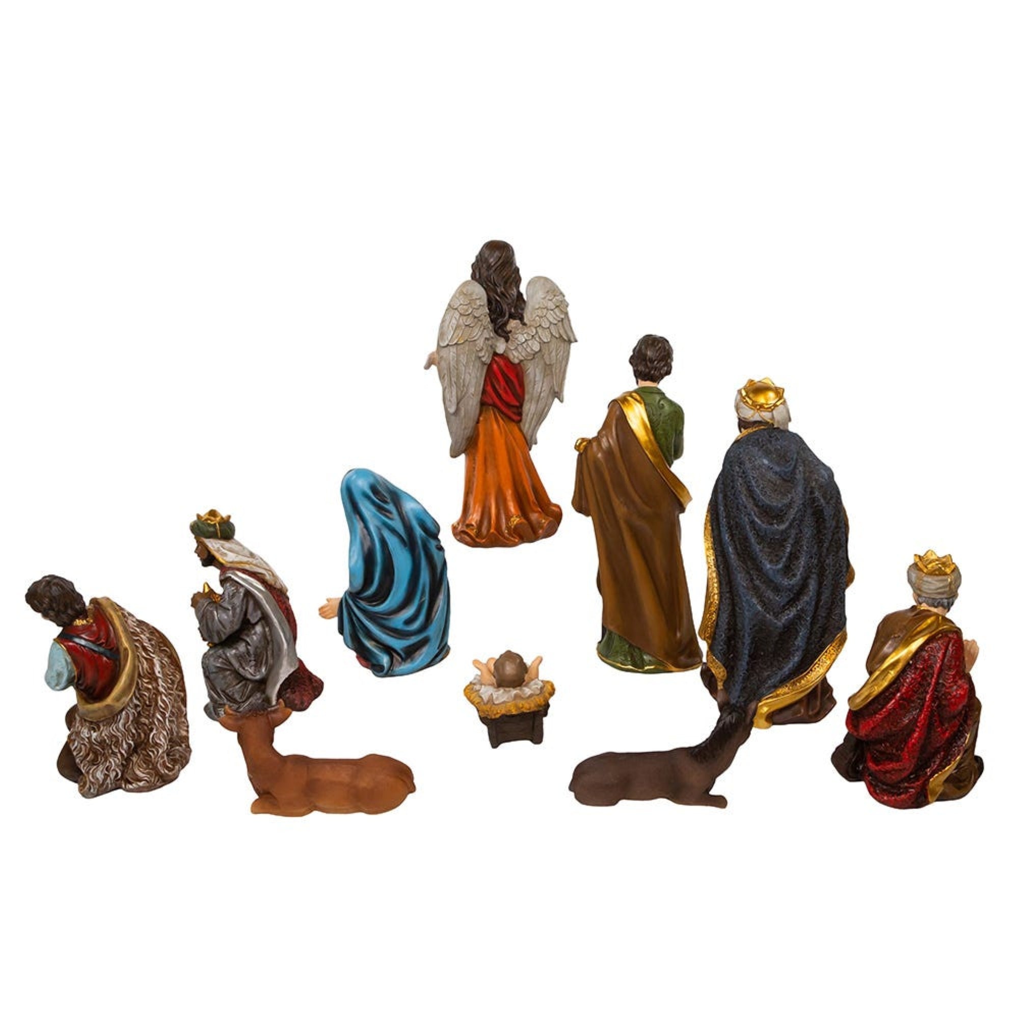 Kurt Adler Nativity Scene Figurine Table Pieces, 10-Piece Set, 12.5"