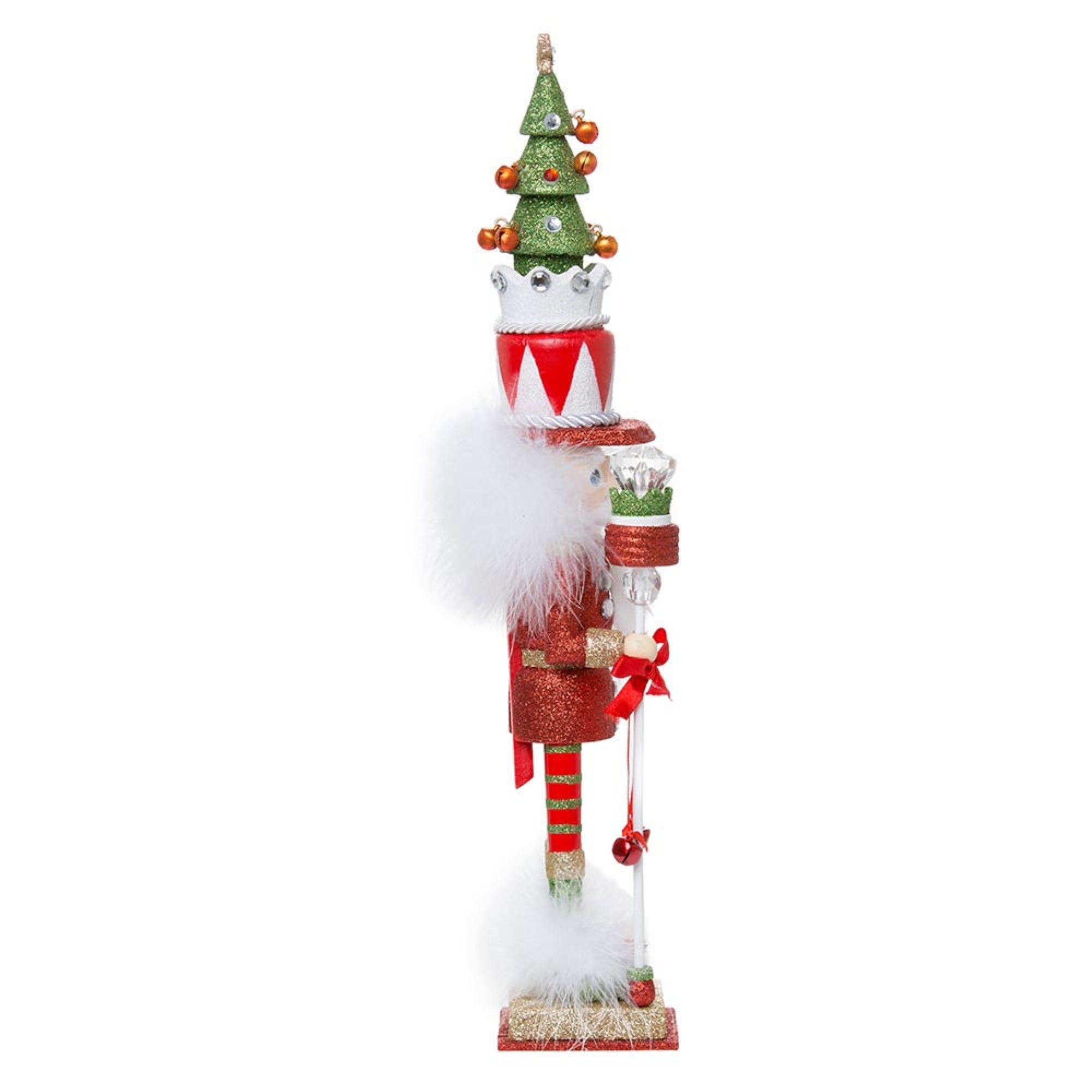 Kurt Adler Hollywood Nutcrackers Collection, Red & Green Tree Hat, 15"
