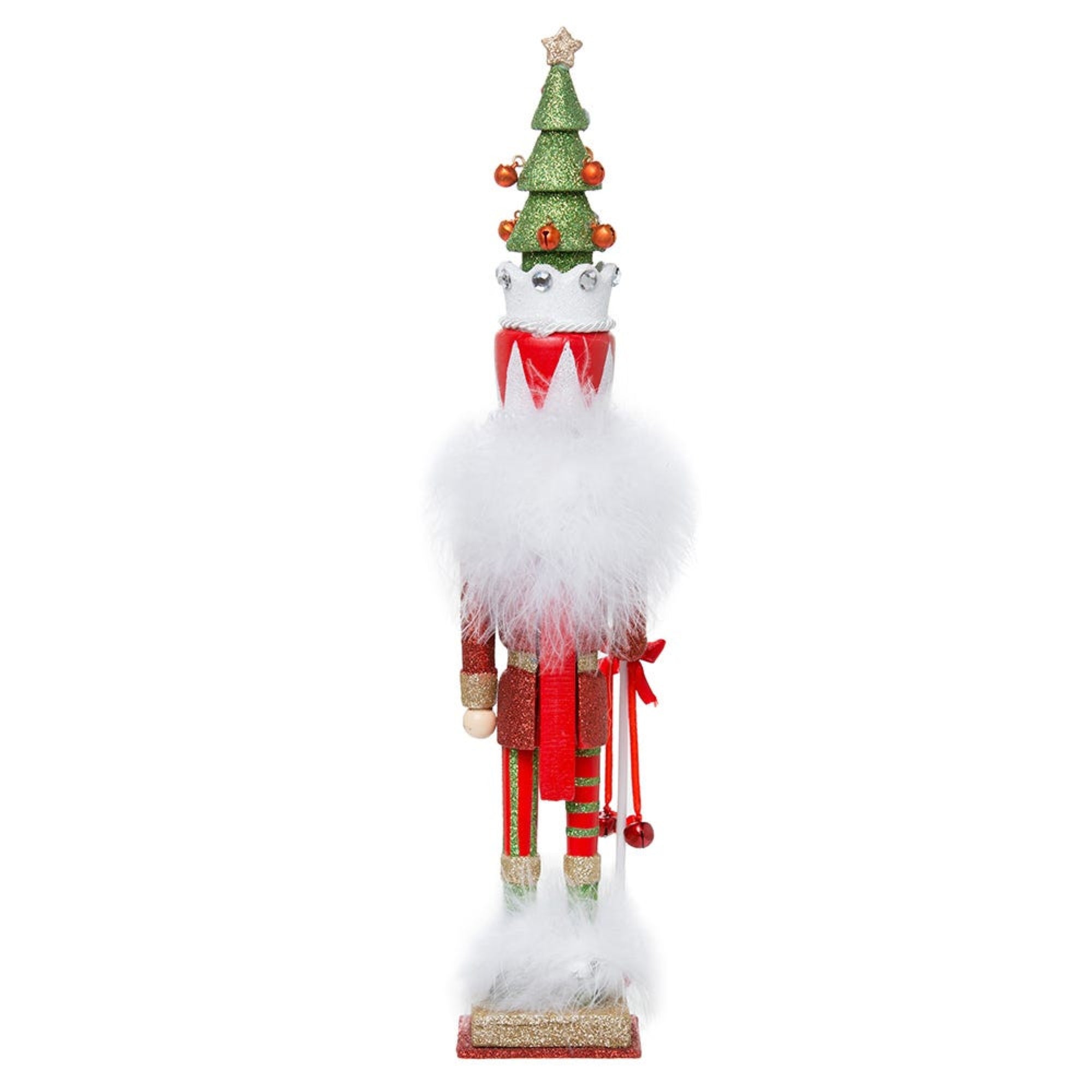 Kurt Adler Hollywood Nutcrackers Collection, Red & Green Tree Hat, 15"