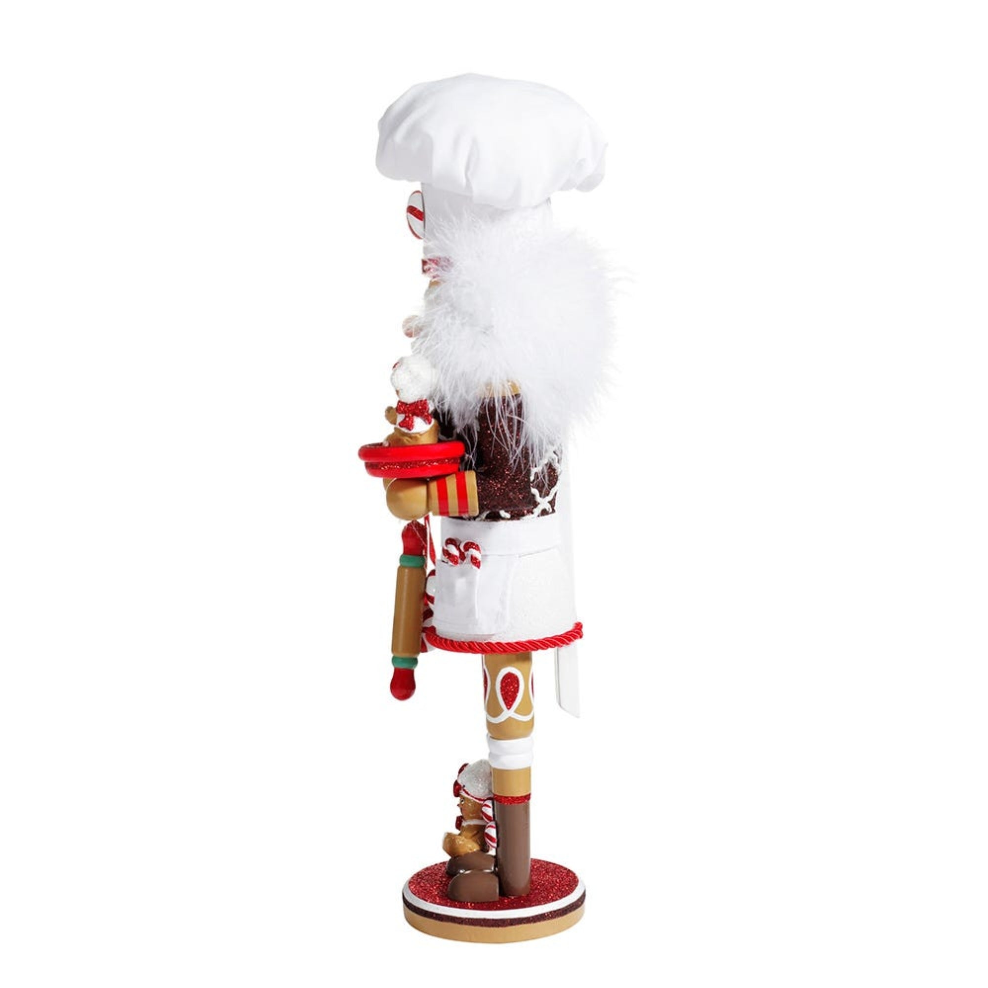 Kurt Adler Hollywood Nutcrackers Collection, Wooden Gingerbread Chef, 15.5"
