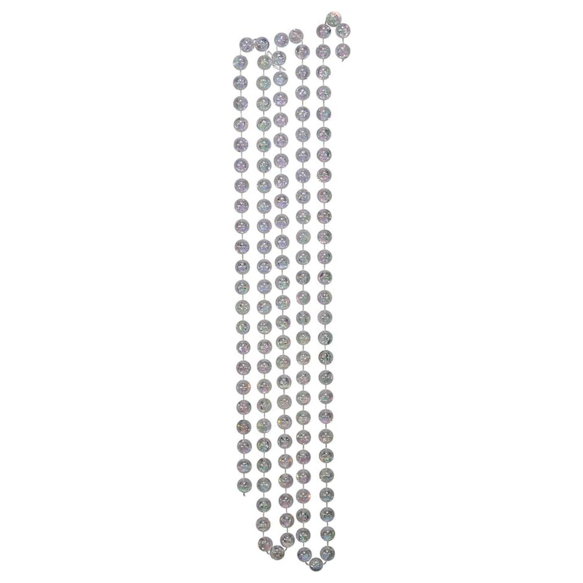 Kurt Adler Christmas Decoration, Bead Garland, Iridescent, 15 ft