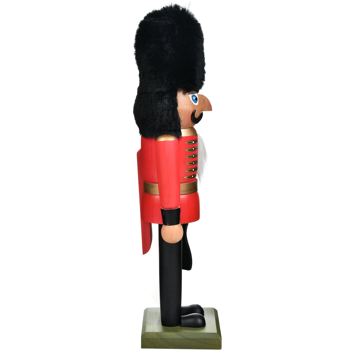 Garden Elements Black Forest Beech Wood Soldier Nutcracker, 14.5in