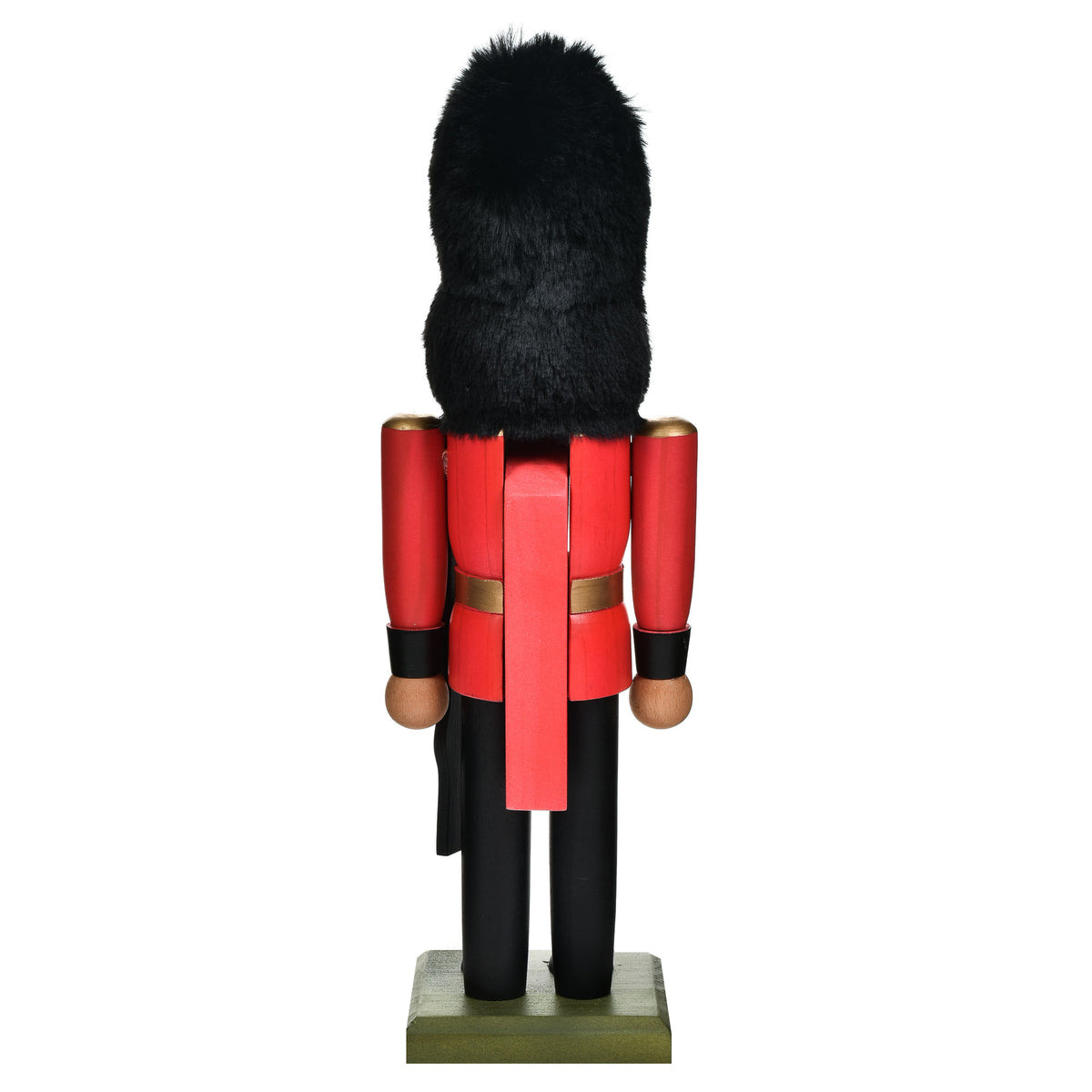 Garden Elements Black Forest Beech Wood Soldier Nutcracker, 14.5in