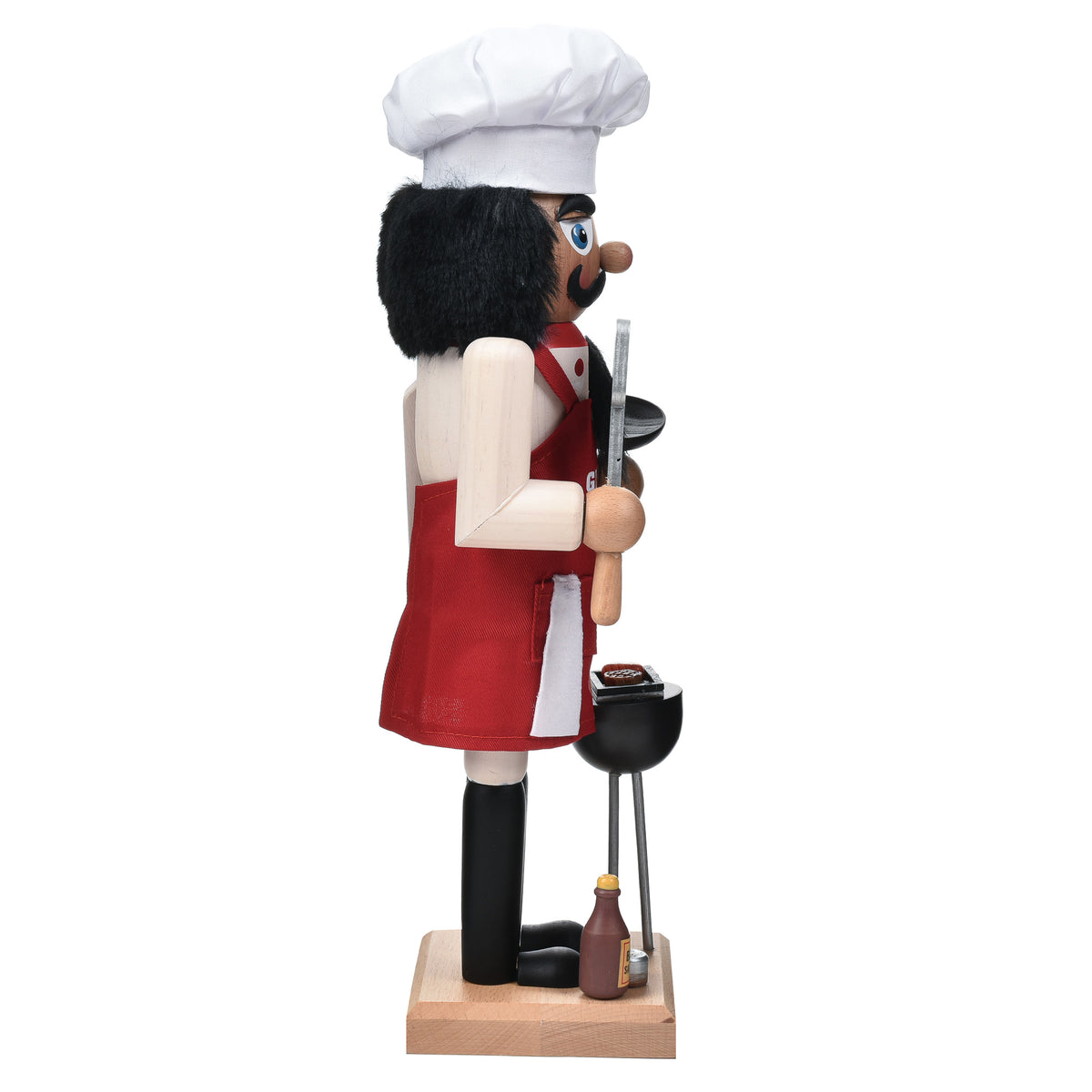 Garden Elements Black Forest Beech Wood BBQ Grill Master Nutcracker, 13.5in