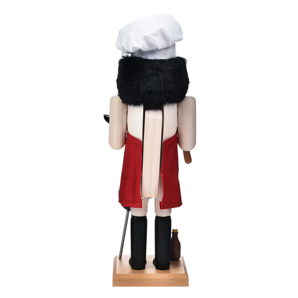 Garden Elements Black Forest Beech Wood BBQ Grill Master Nutcracker, 13.5in