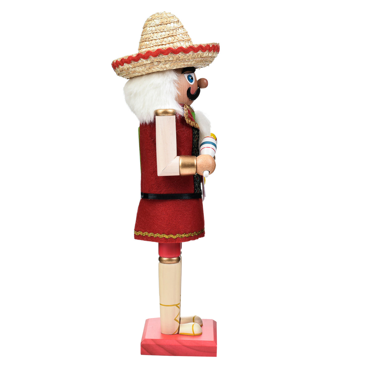 Garden Elements Black Forest Beech Wood Mexican Inspired Nutcracker, 15.5in