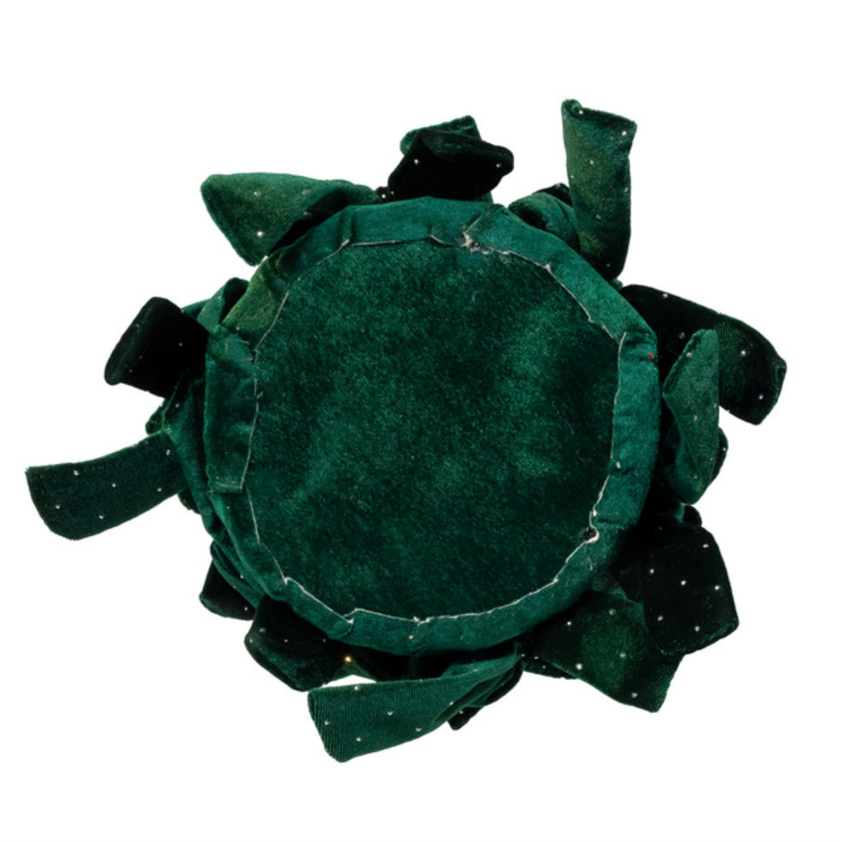 Kurt Adler Green Bow Christmas Tree with Diamond Gemstones, 19.6"
