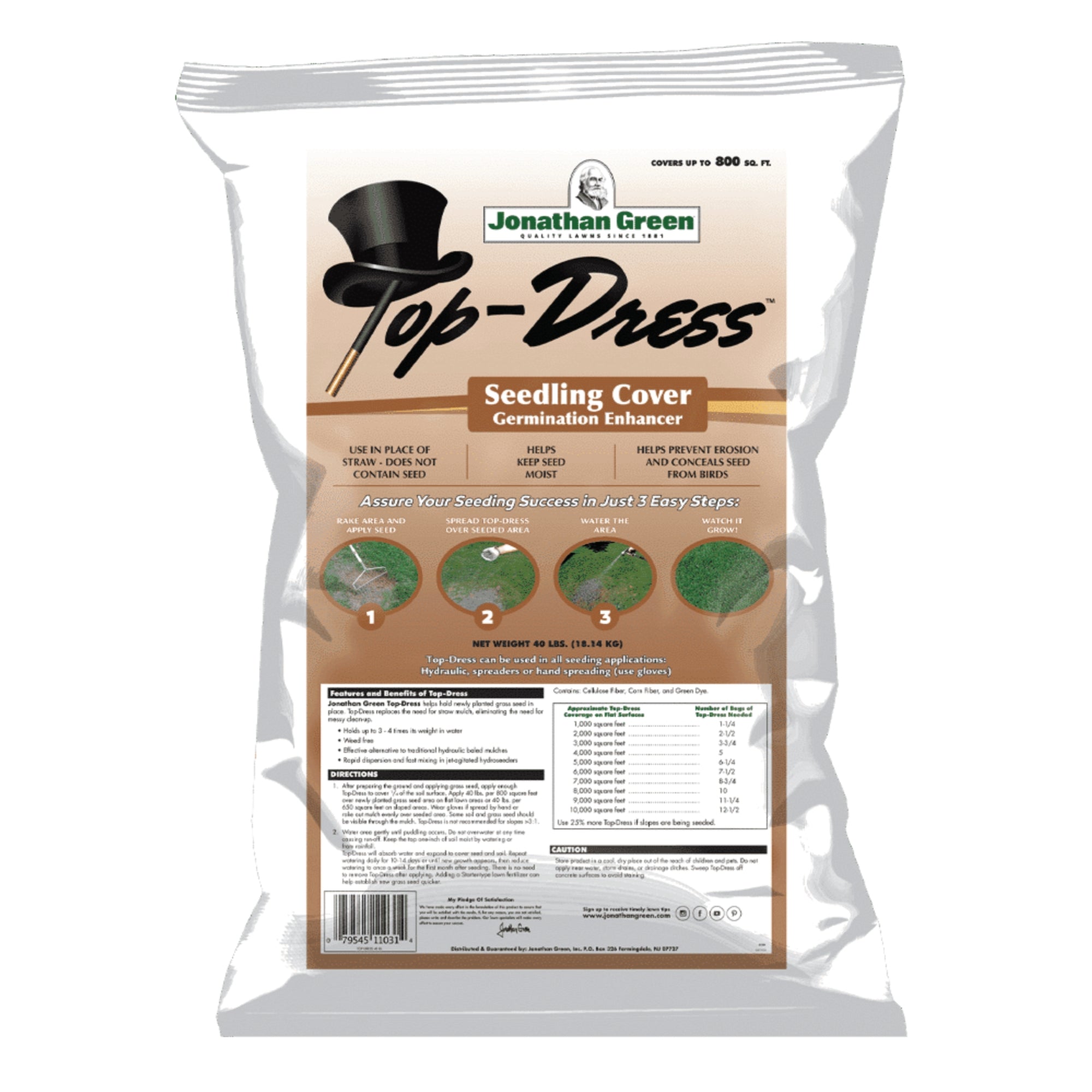 Jonathan Green Top Dress Seedling Cover and Germination Enhancer, 40lb