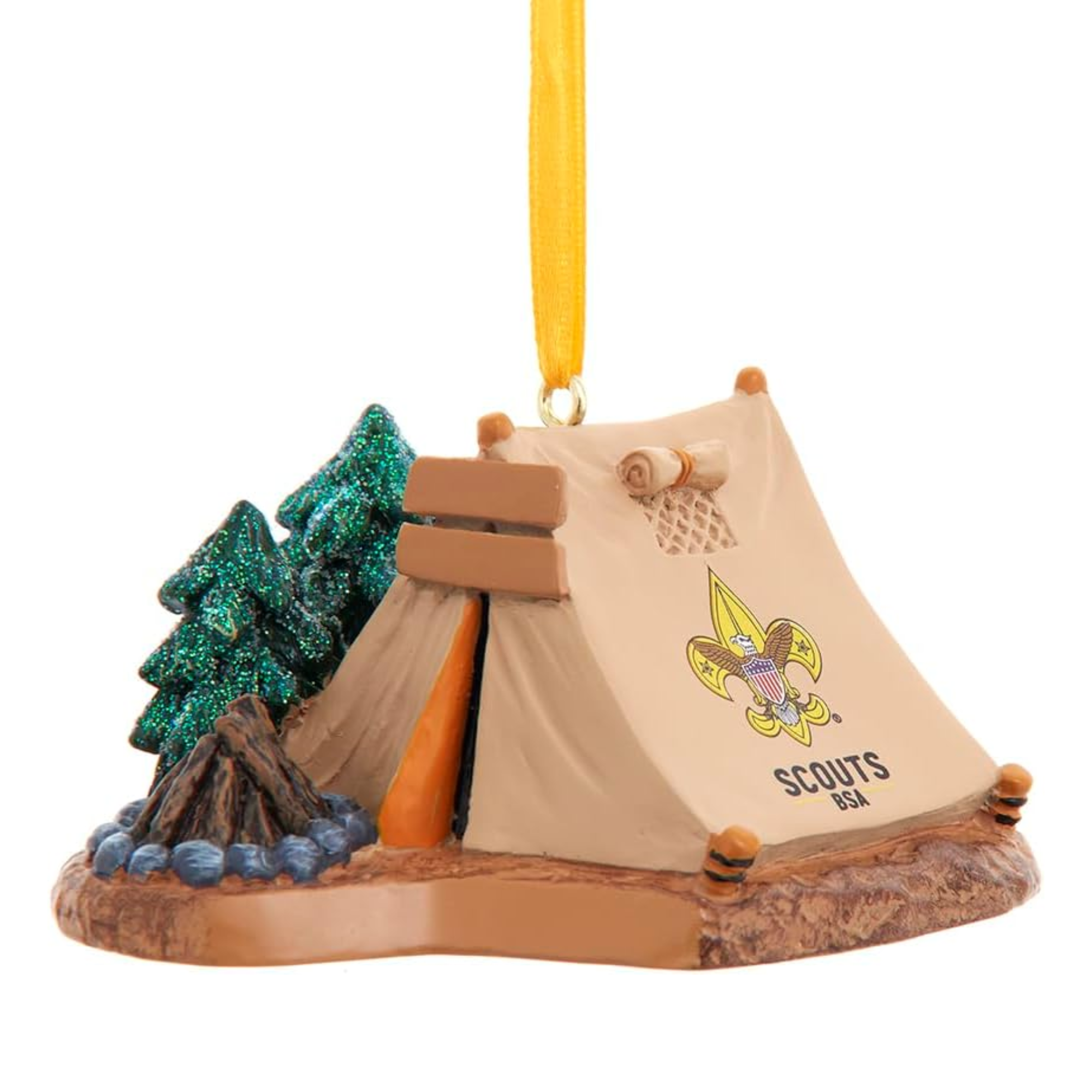 Kurt Adler Scouts of America Tent Ornament, 1.65in