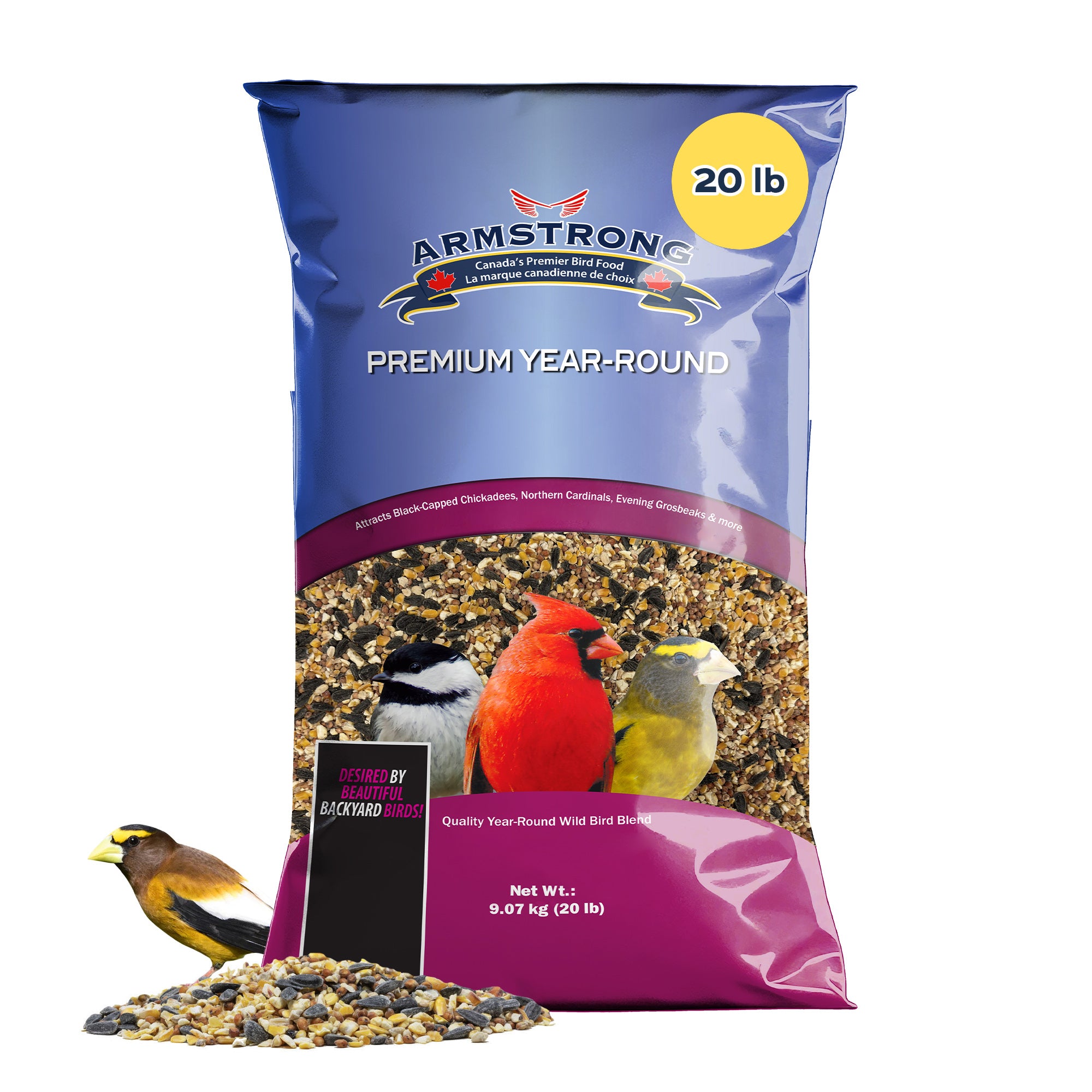 Armstrong Wild Bird Food Premium Year-Round Blend, 20lb