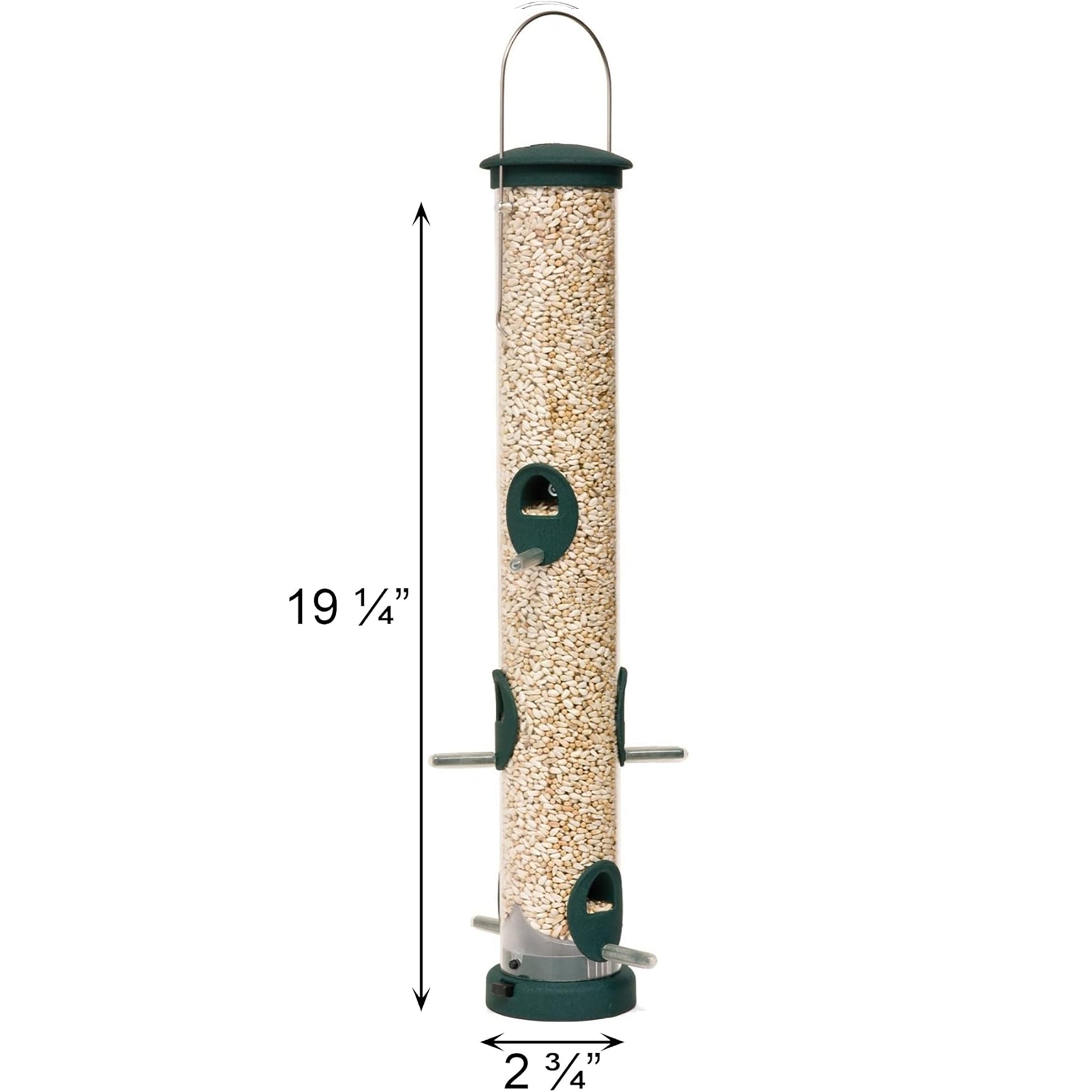 Aspects Quick-Clean Seed Tube Bird Feeder, Large, Spruce, 1.75qt Capacity
