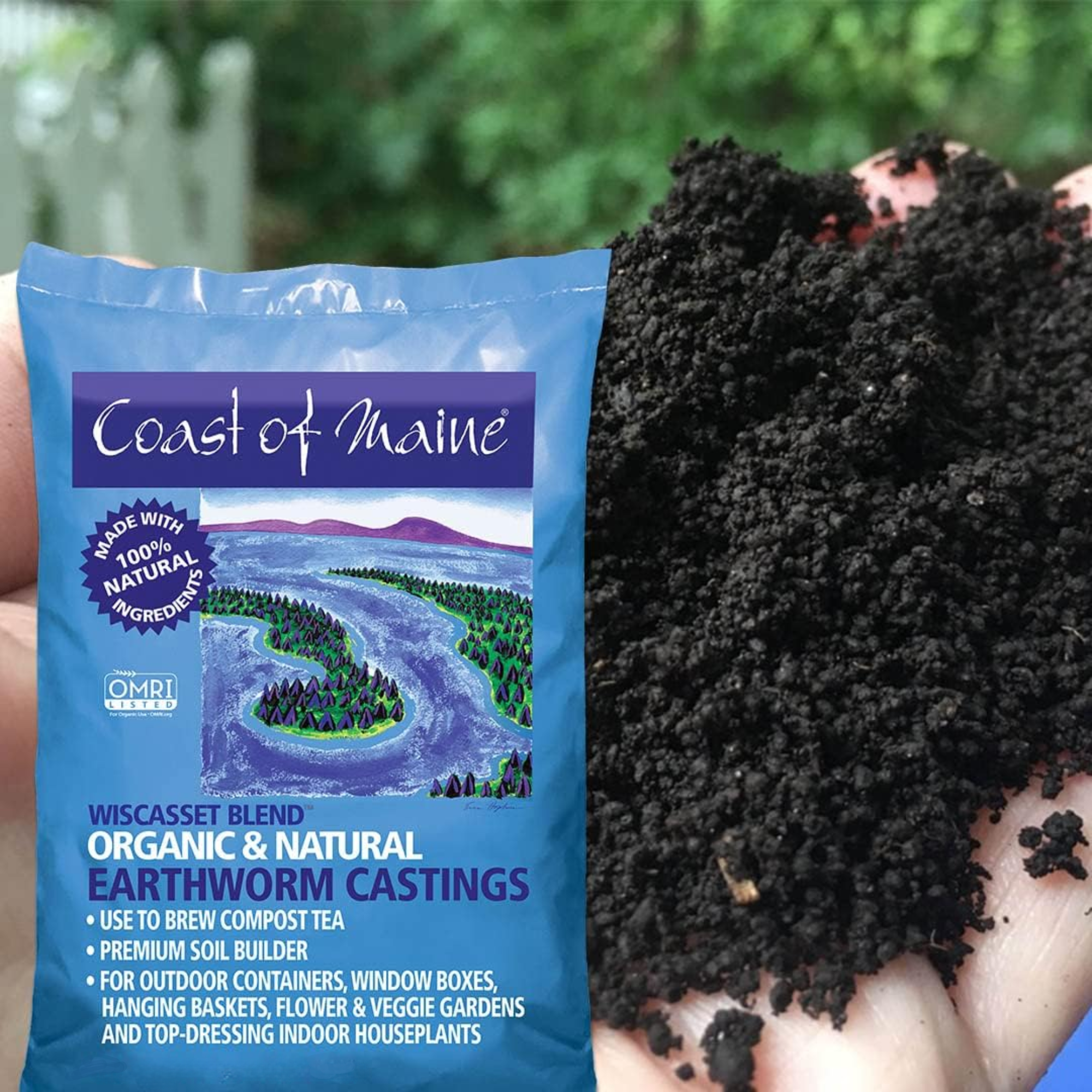 Coast of Maine Wiscasset Blend, Organic & Natural Earthworm Castings