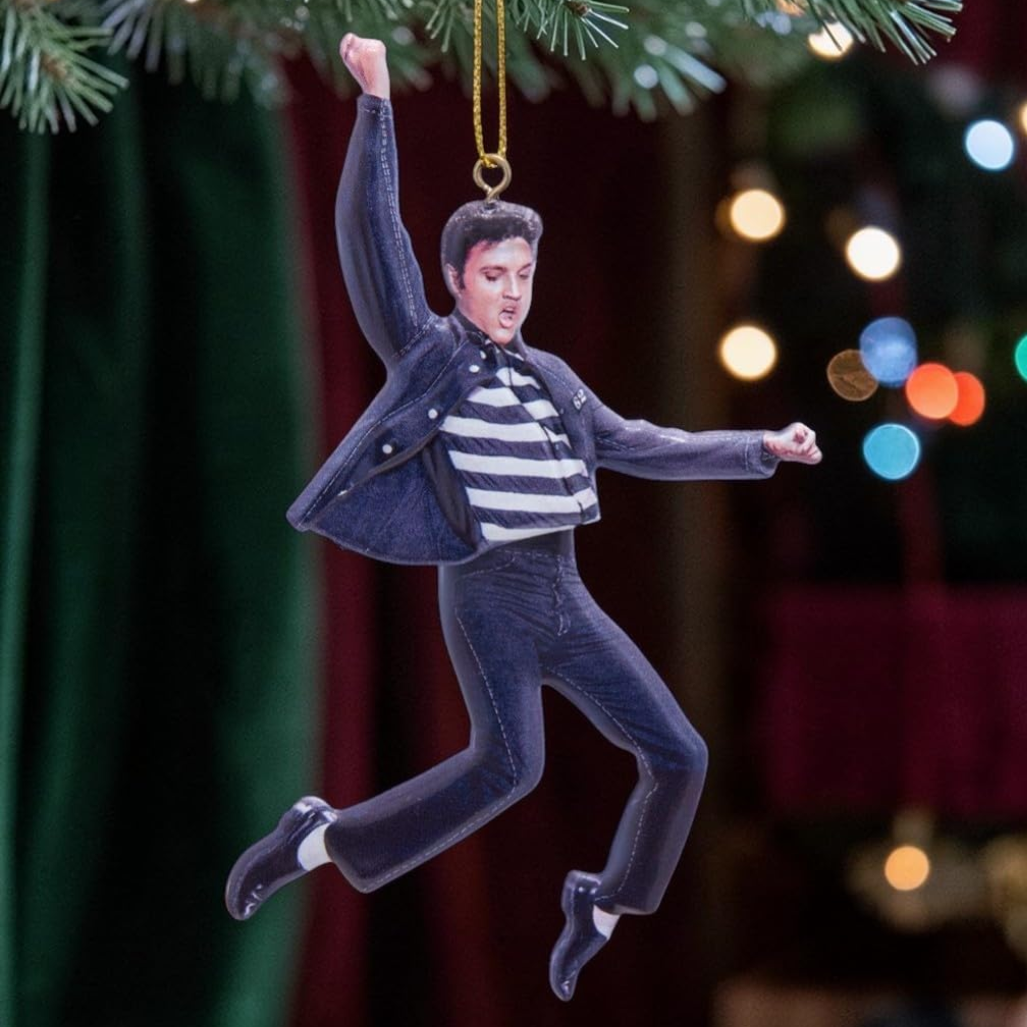 Kurt Adler Elvis Presley Swinging Hips Ornament, 5.5in