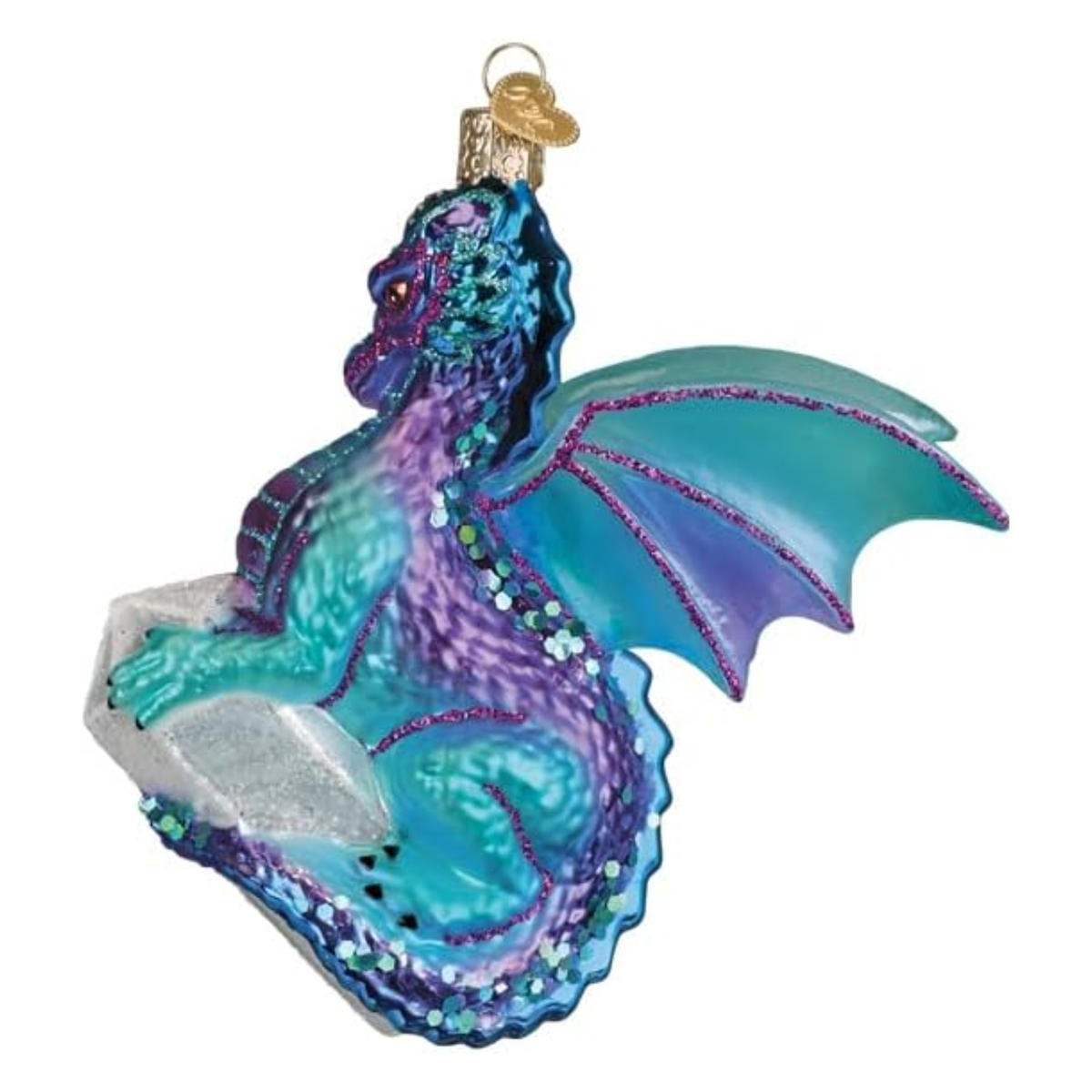 Old World Christmas Blown Glass Ornament for Tree, Celestial Dragon