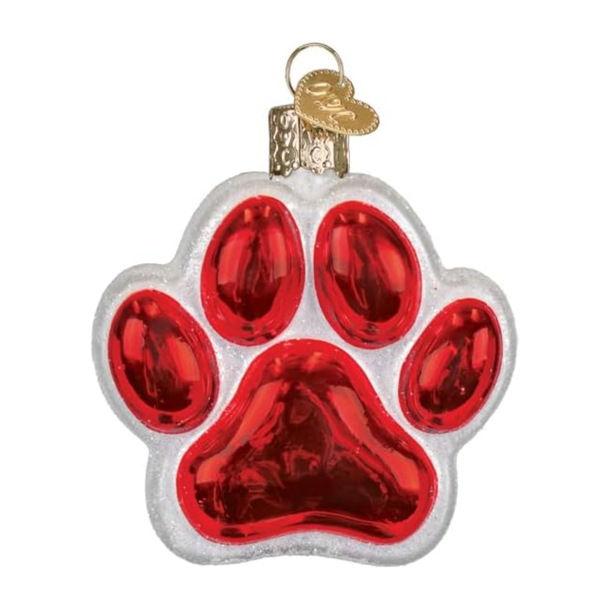 Old World Christmas Blown Glass Ornament for Christmas Tree, Santa Paws