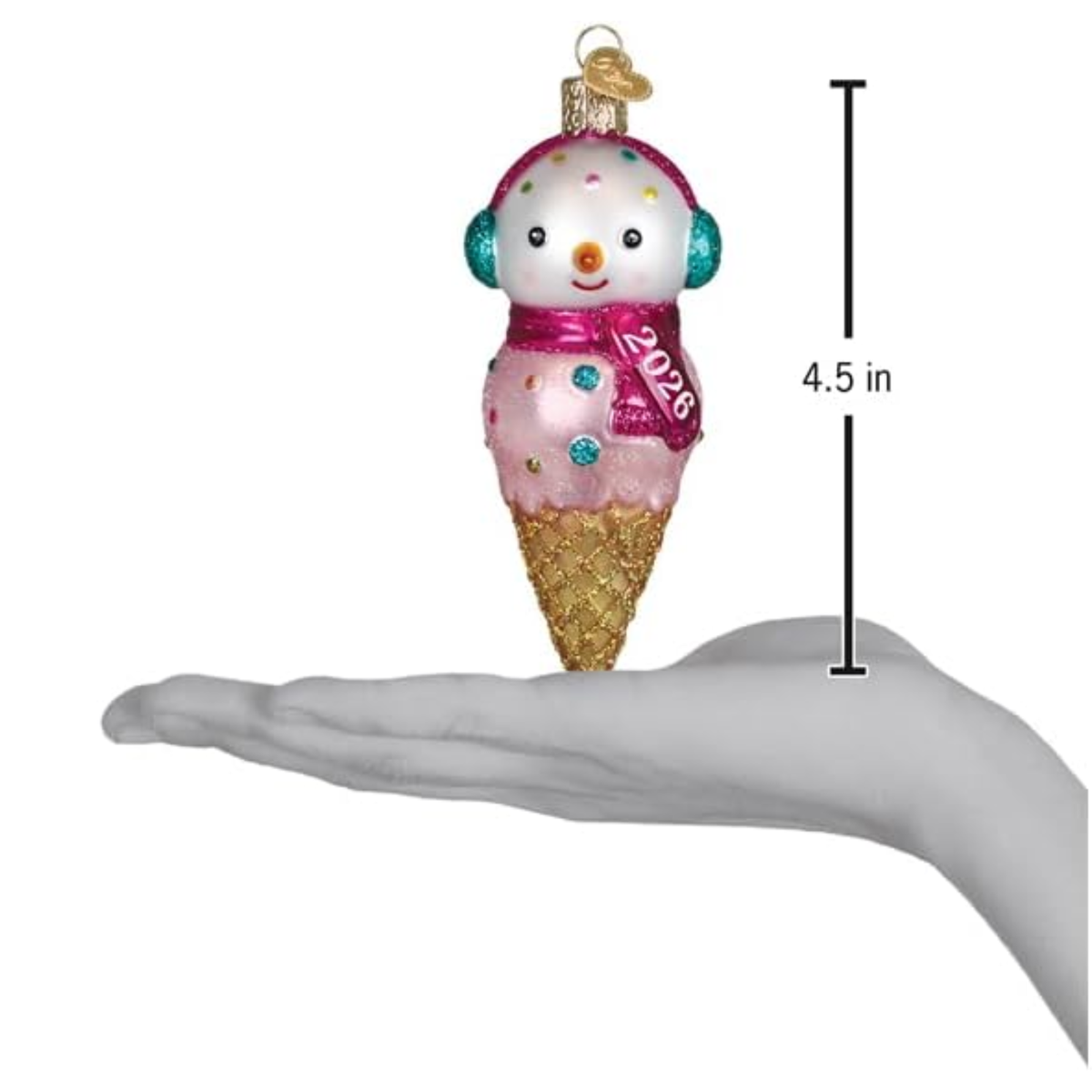 Old World Christmas Blown Glass Ornament for Christmas Tree, 2026 Snowman