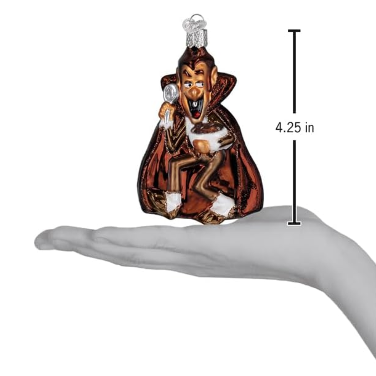 Old World Christmas Blown Glass Ornament for Christmas Tree, Count Chocula
