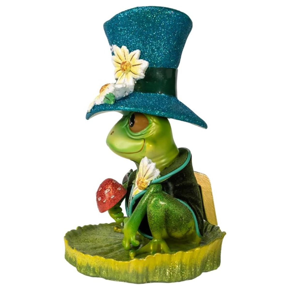 Kurt Adler Hollywood Nutcracker Collection, Frog on Lilypad, 12in