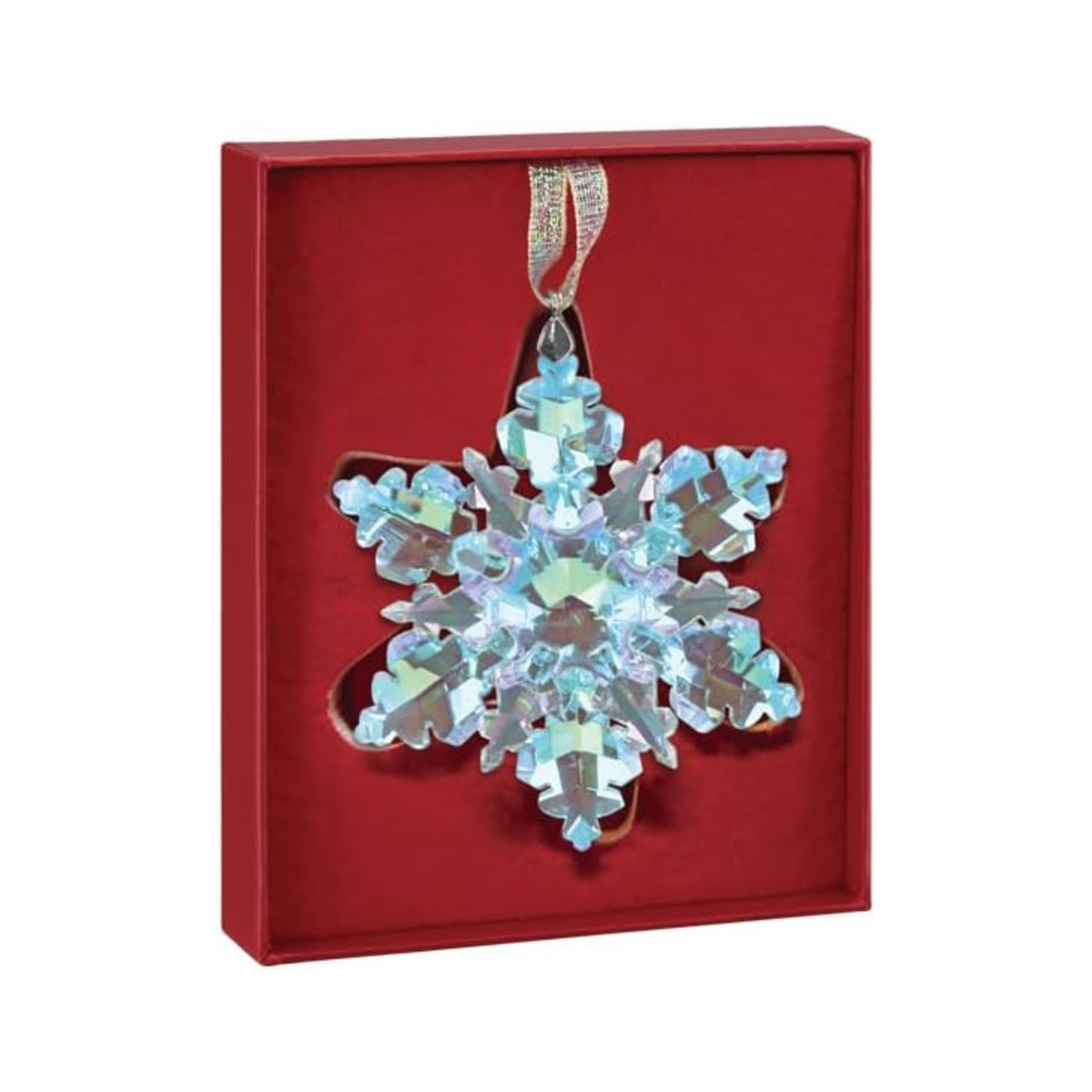 Old World Christmas Blown Glass Tree Ornament, Radiant Crystal Snowburst