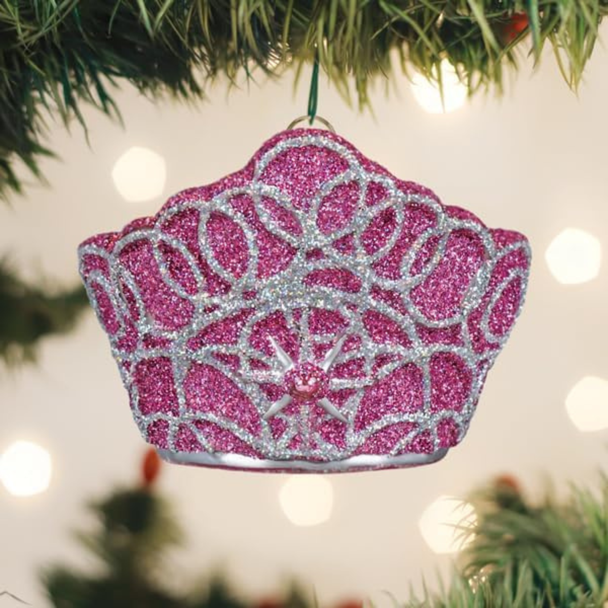 Old World Christmas Blown Glass Tree Ornament, Fairy Princess Crown