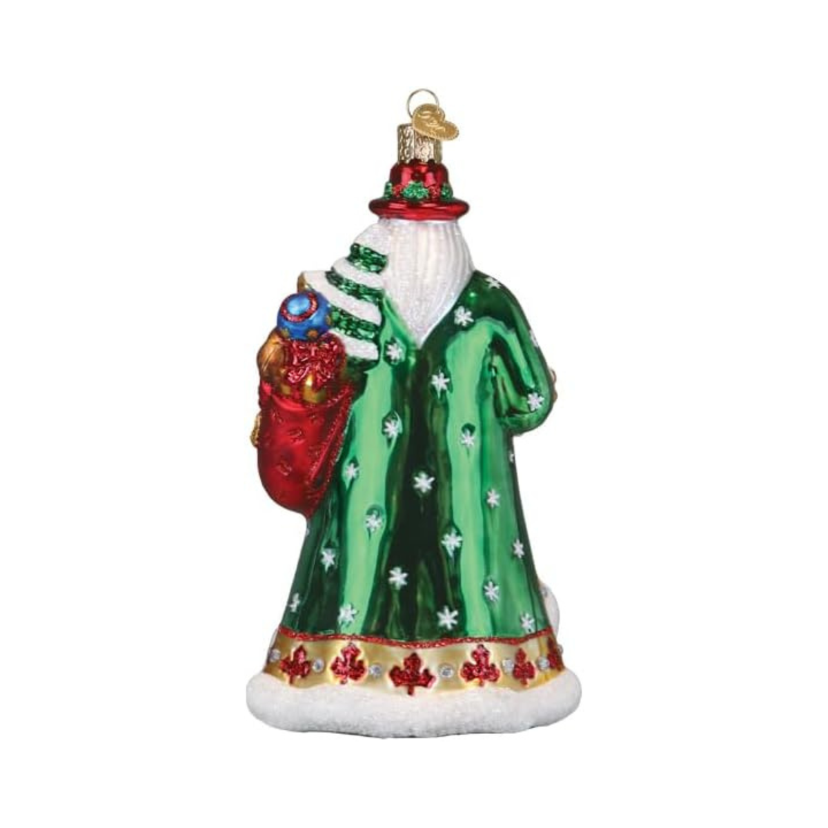Old World Christmas Blown Glass Tree Ornament, Canadian Santa