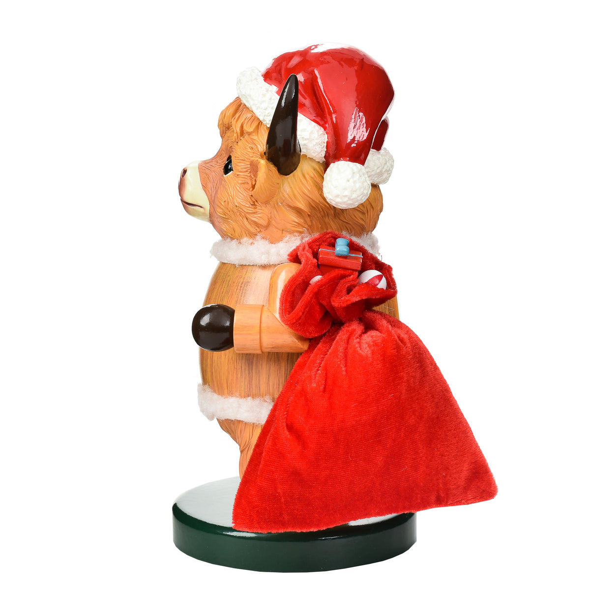 Garden Elements Black Forest Highland Cow Nutcracker, 9.5in