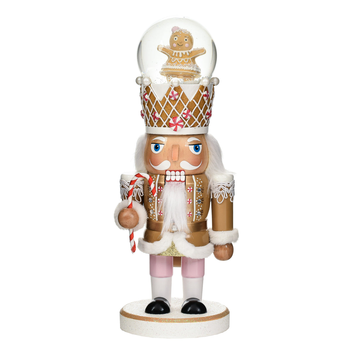 Garden Elements Black Forest Gingerbread Water Globe Nutcracker, 10in