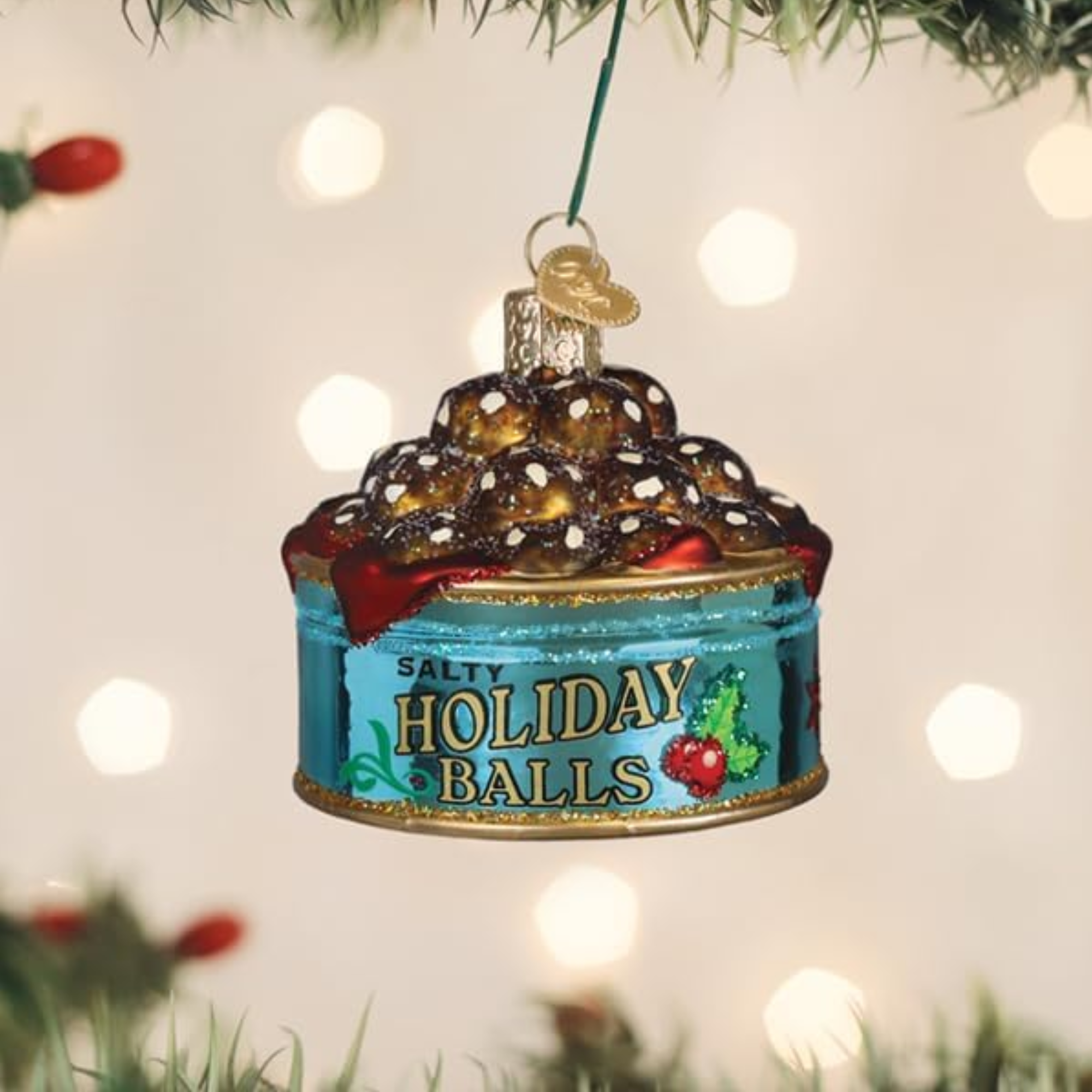 Old World Christmas Blown Glass Ornament Collection, Salty Holiday Balls