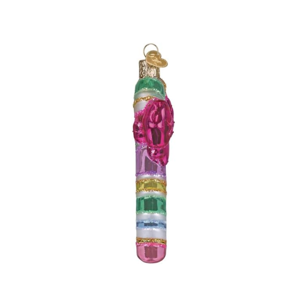 Old World Christmas Blown Glass Ornament Collection, Pastel Candy Cane