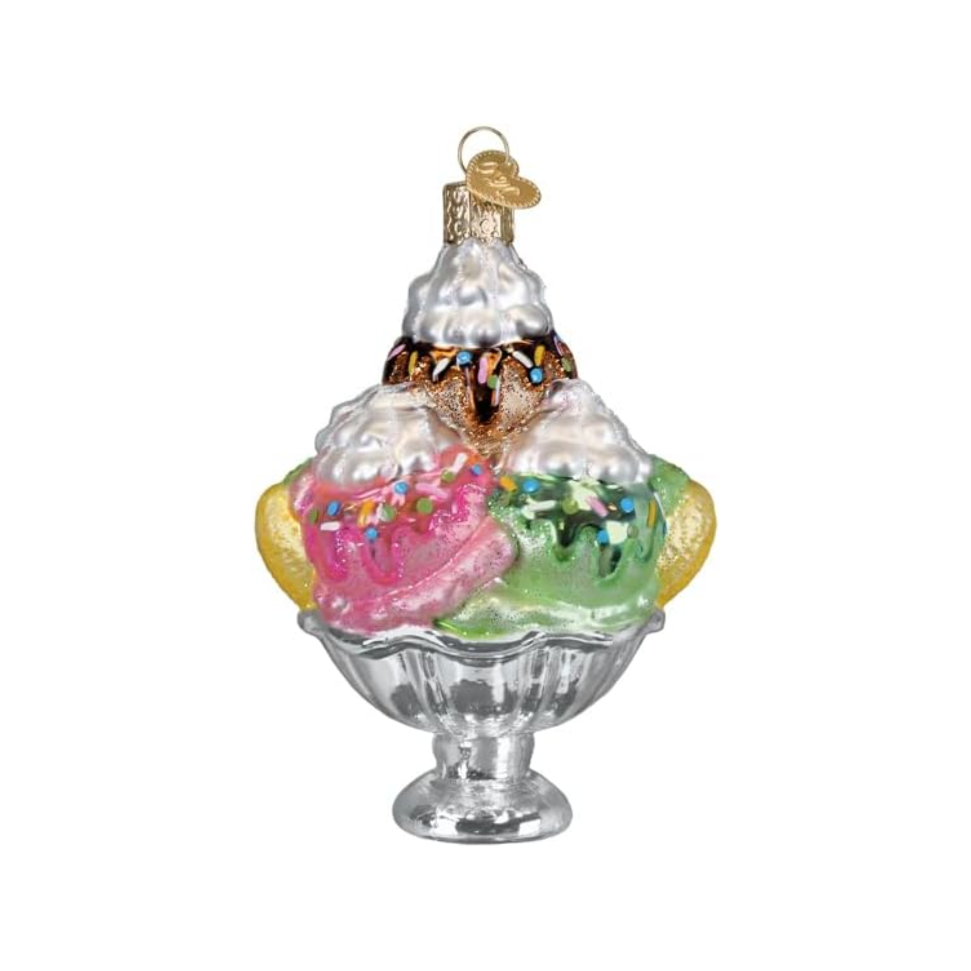 Old World Christmas Blown Glass Ornament Collection, Decadence Delight Sundae