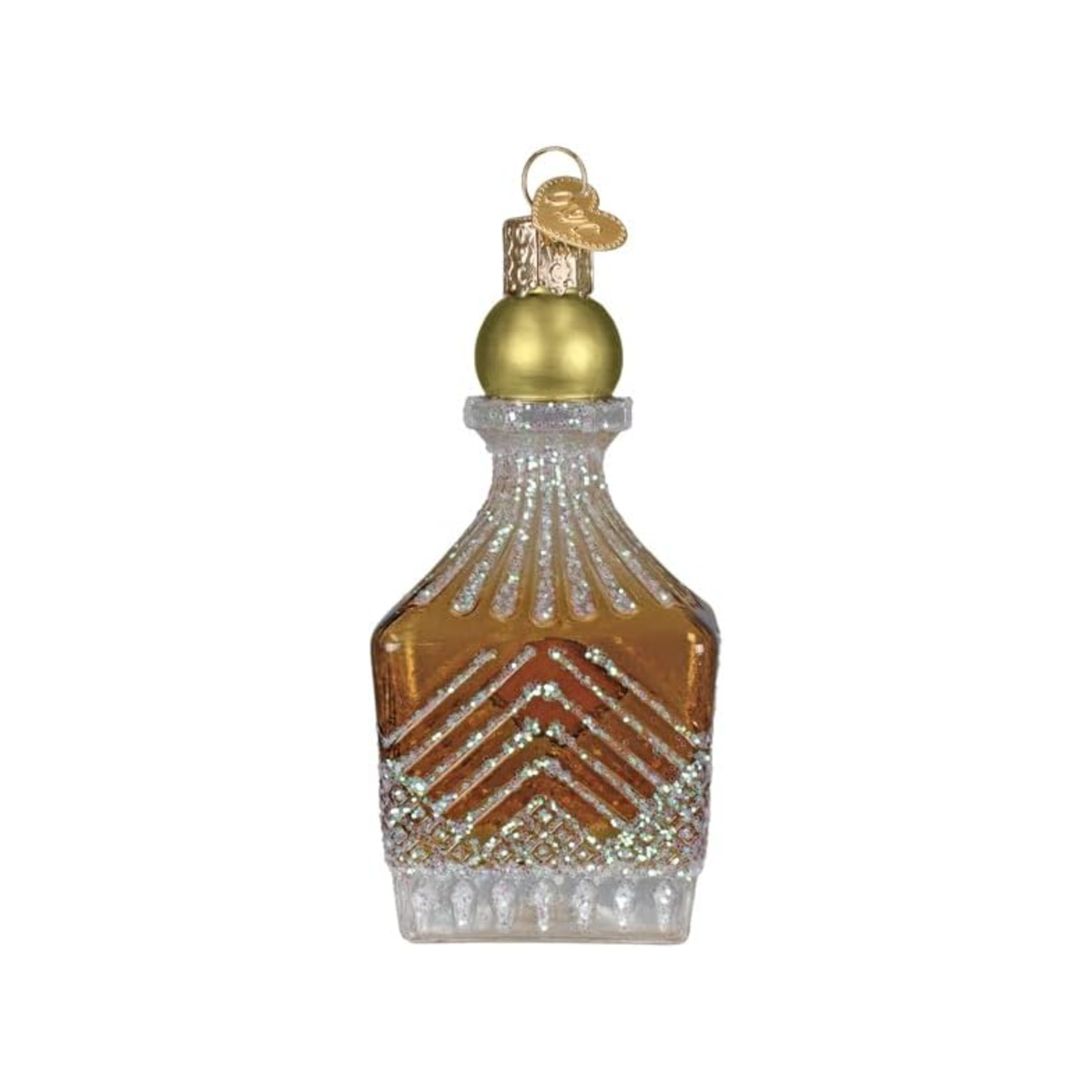 Old World Christmas Blown Glass Ornament Collection, Whiskey Bottle Decanter