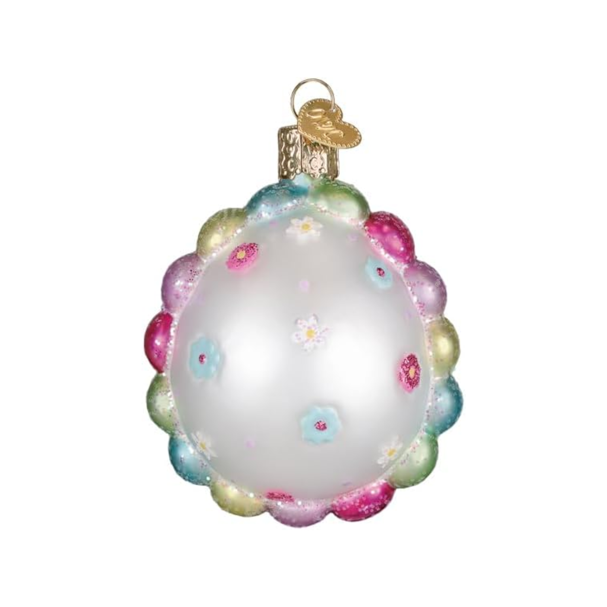 Old World Christmas Blown Glass Ornament Collection, Scalloped Easter Egg