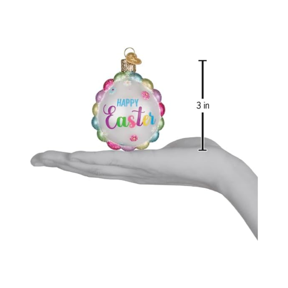 Old World Christmas Blown Glass Ornament Collection, Scalloped Easter Egg