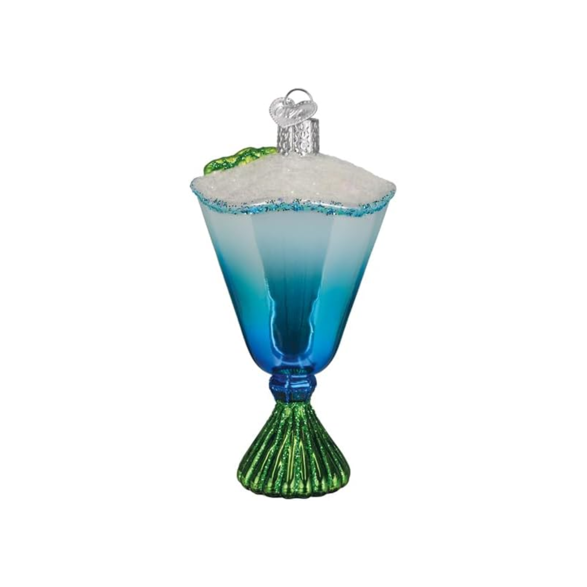 Old World Christmas Blown Glass Ornament Collection, Blue Glacier Cocktail