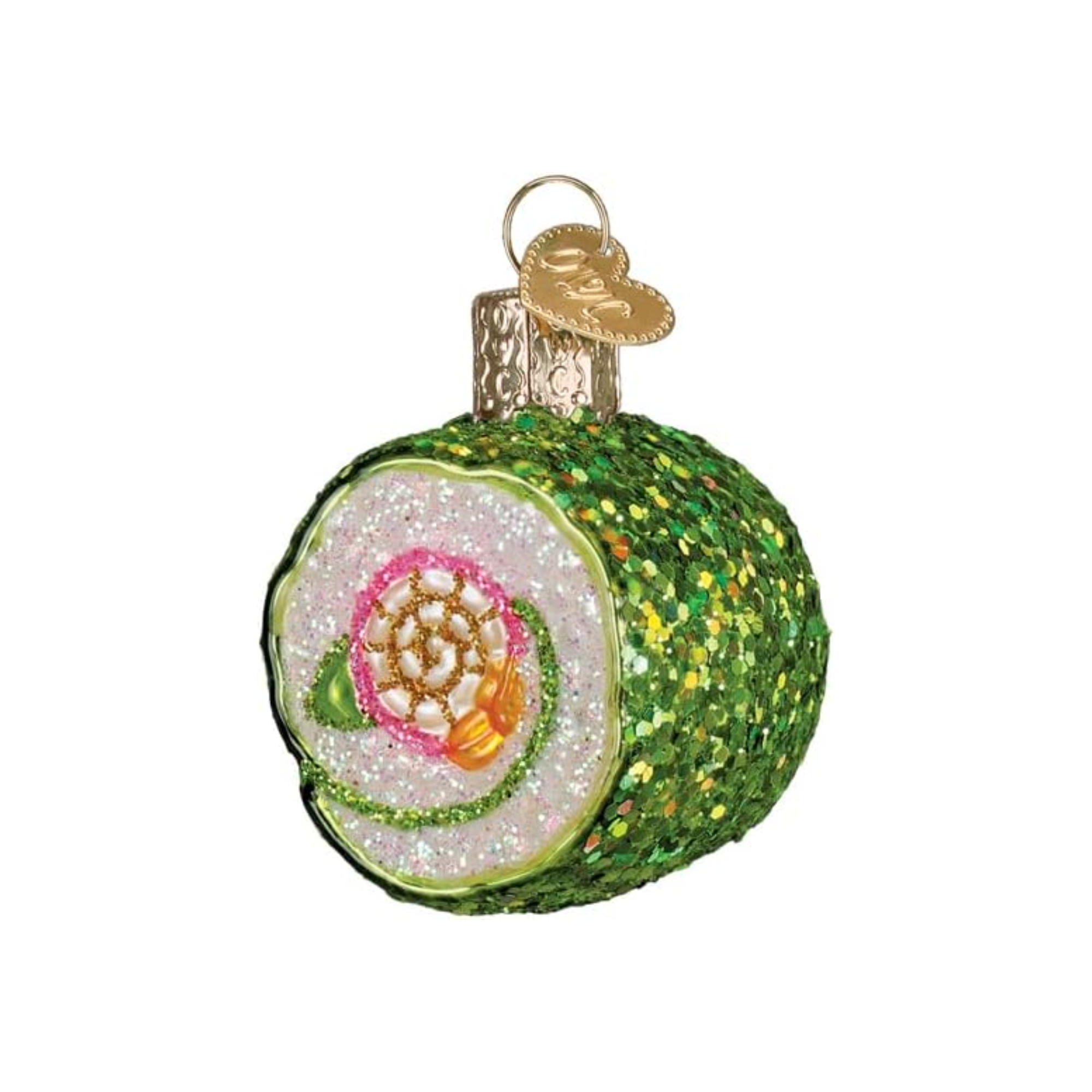 Old World Christmas Blown Glass Ornament Collection, Shimmering Sushi Roll
