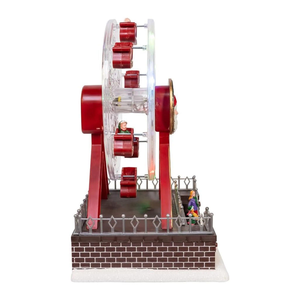 Kurt Adler Battery Operated Musical Animated Santa Ferris Wheel
