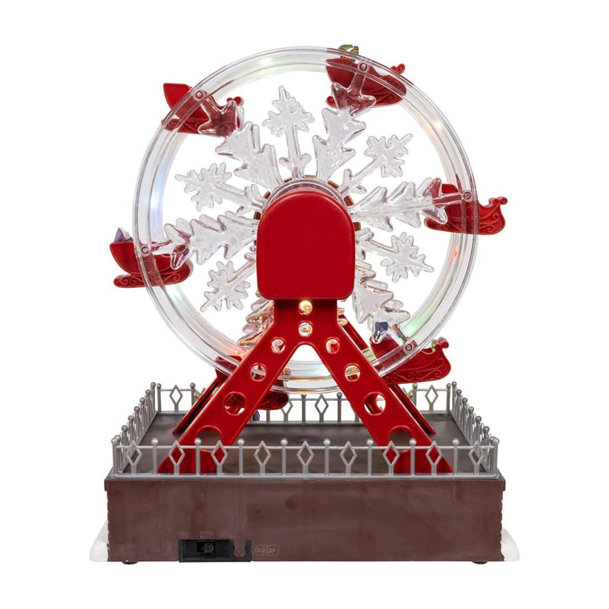 Kurt Adler Battery Operated Musical Animated Santa Ferris Wheel