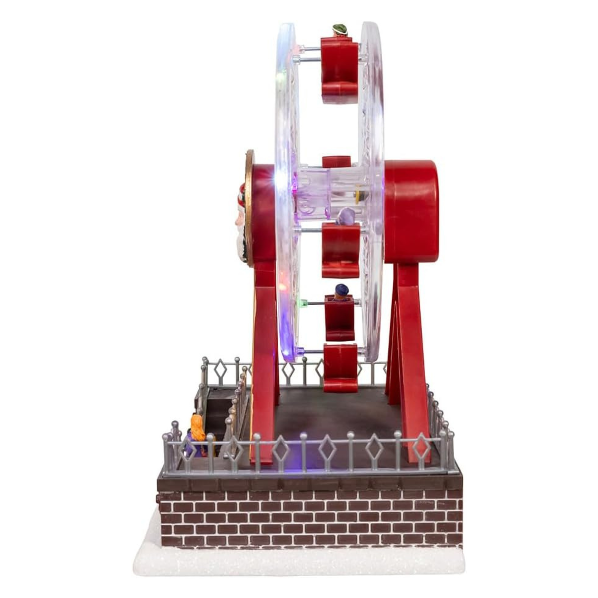 Kurt Adler Battery Operated Musical Animated Santa Ferris Wheel