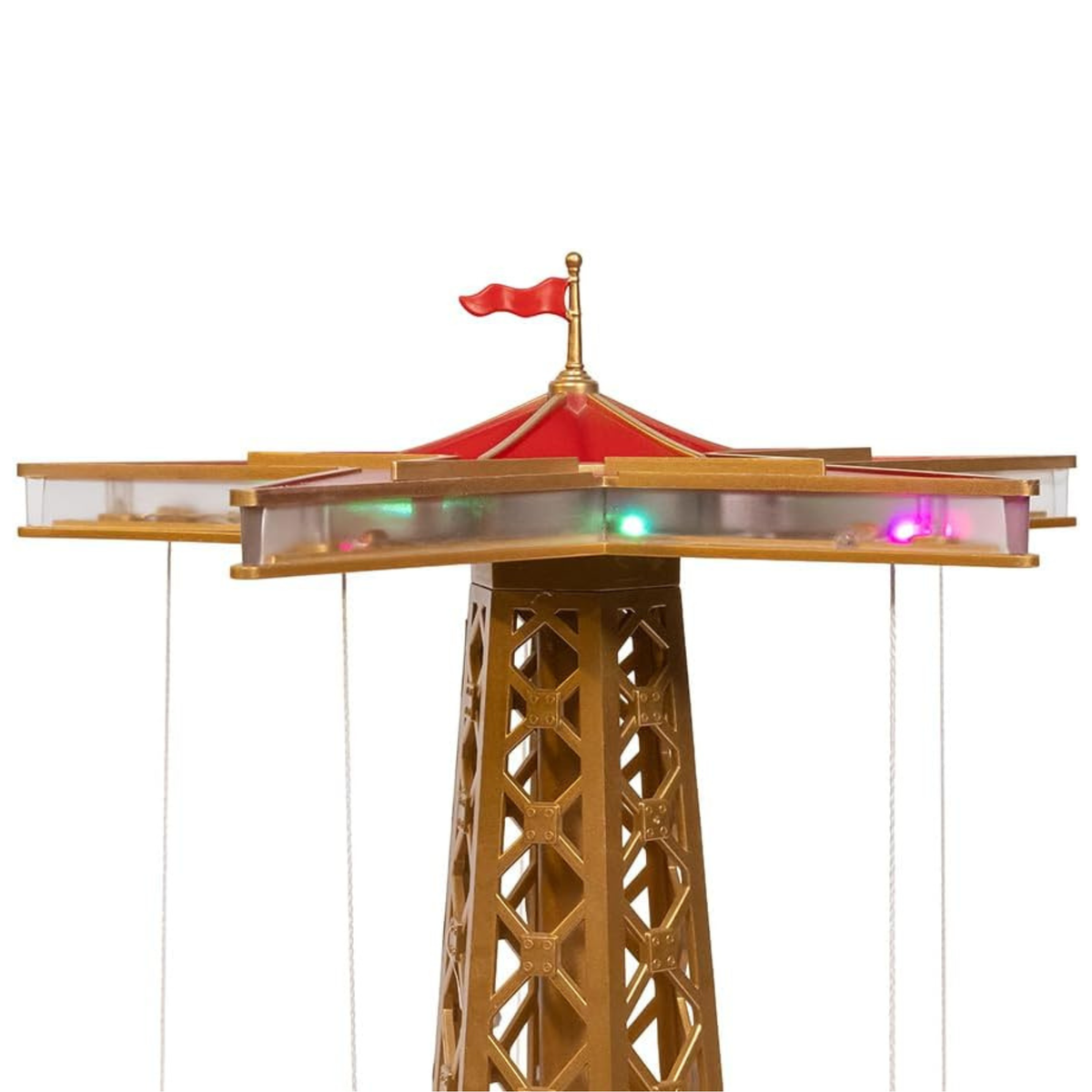 Kurt Adler LED Lighted Musical Santa Balloon Drop Table Piece