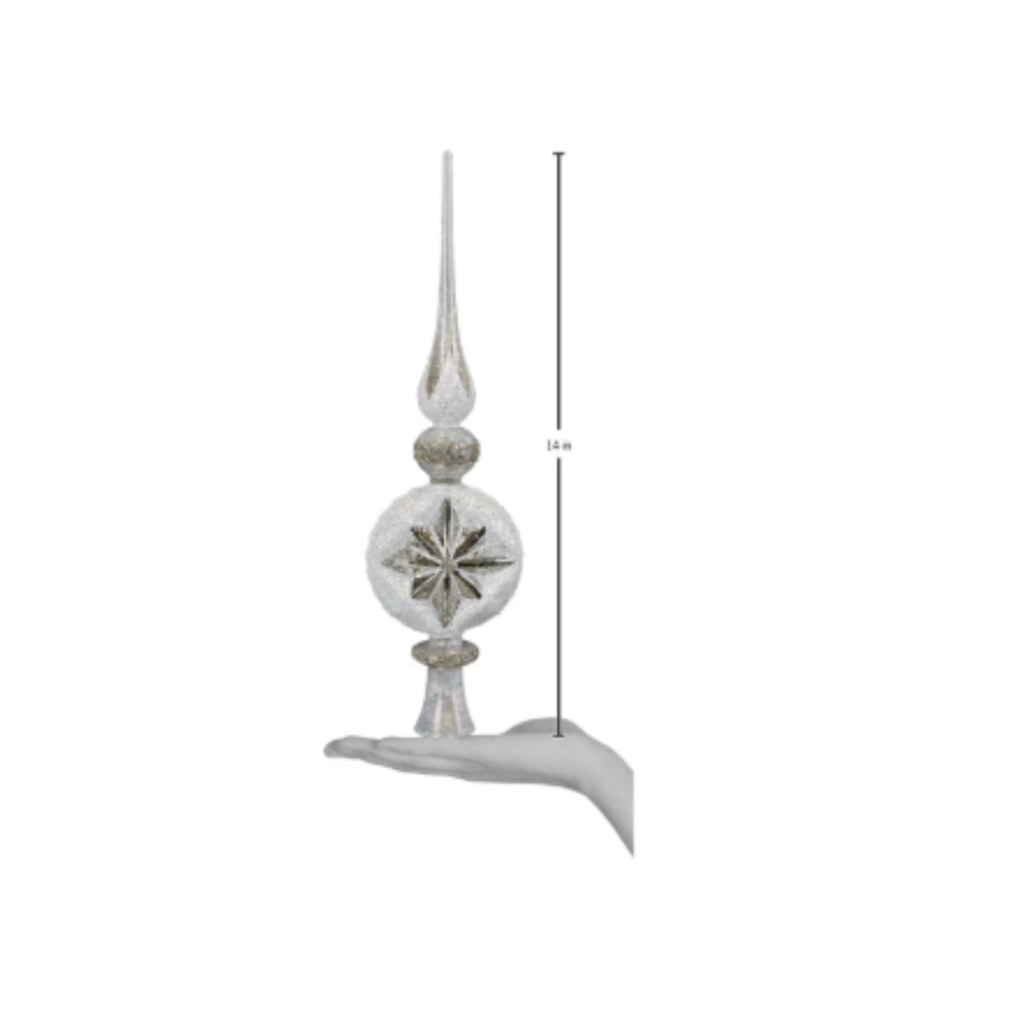 Old World Christmas Tree Topper Collection, Retro Silver Frost