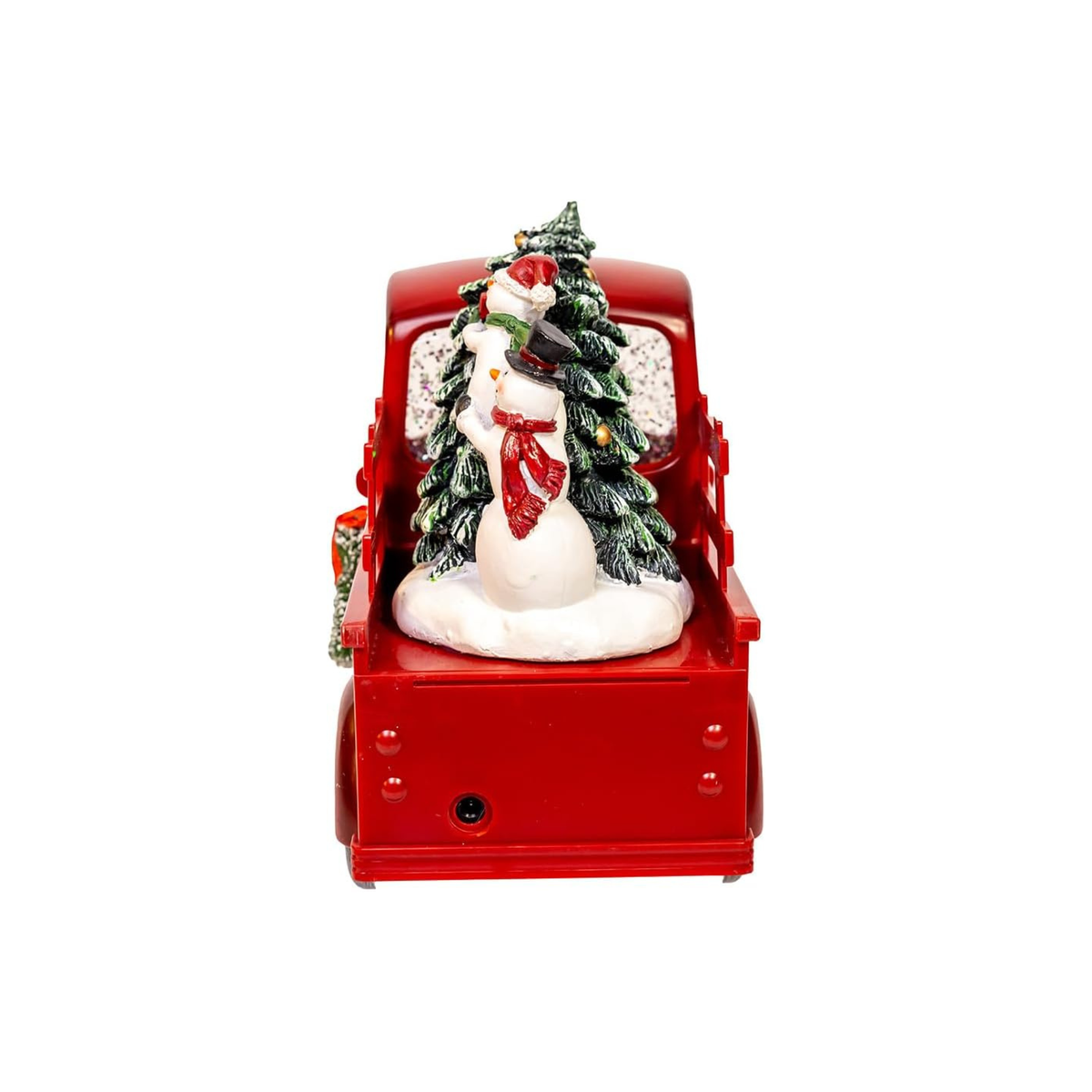 Kurt Adler USB LED Santa & Christmas Tree Truck Water Globe, 6.5in