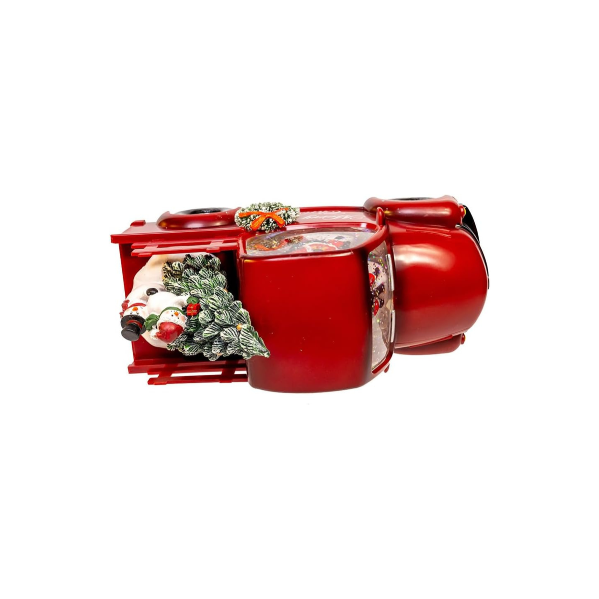 Kurt Adler USB LED Santa & Christmas Tree Truck Water Globe, 6.5in
