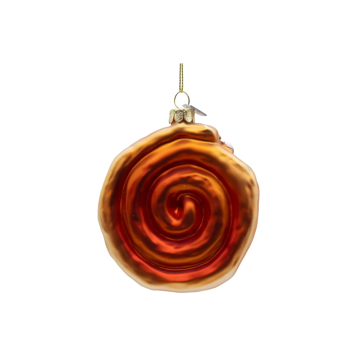 Kurt Adler Noble Gems Glass Ornament Collection, Cinnamon Bun