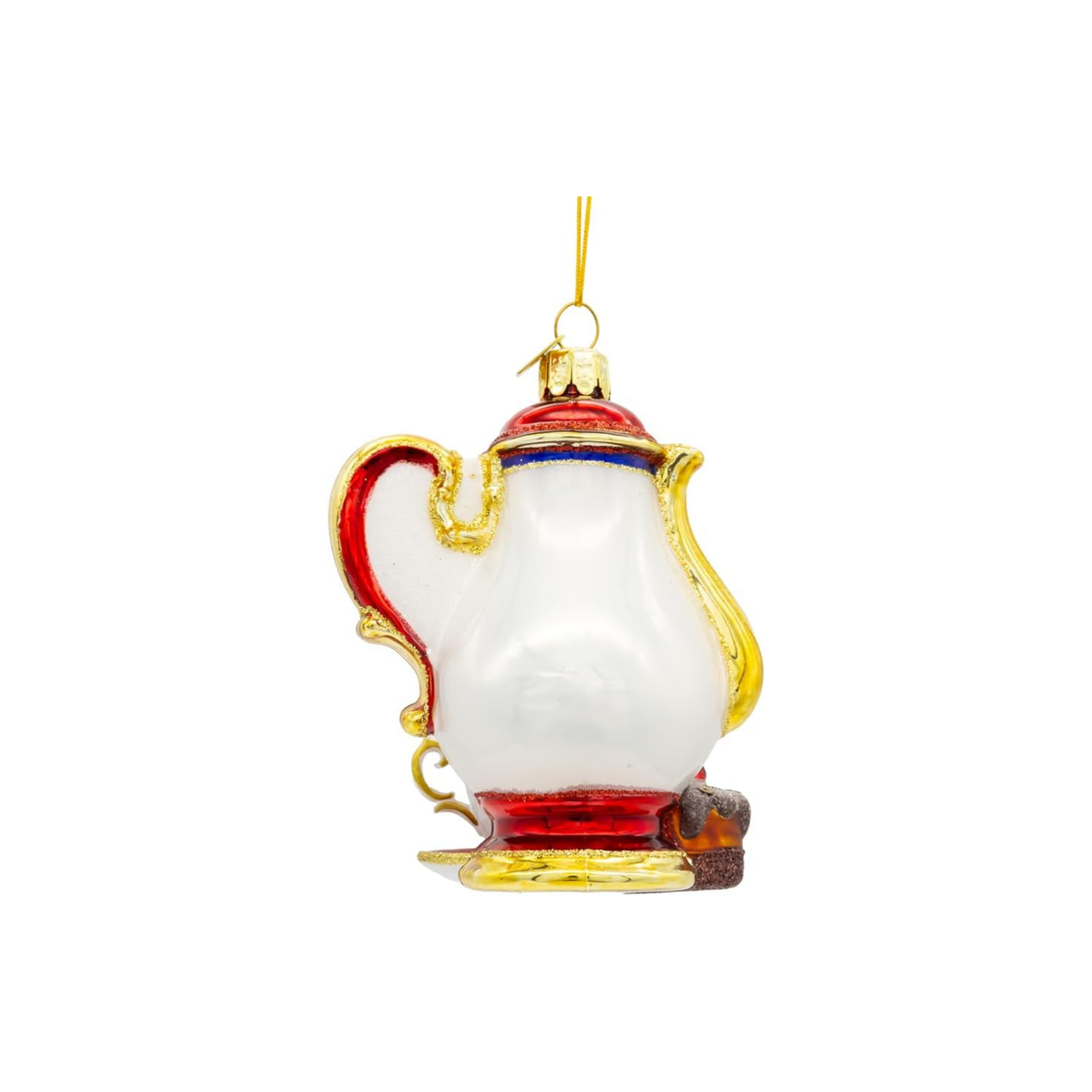 Kurt Adler Noble Gems Glass Ornament Collection for Christmas Tree, Tea Set