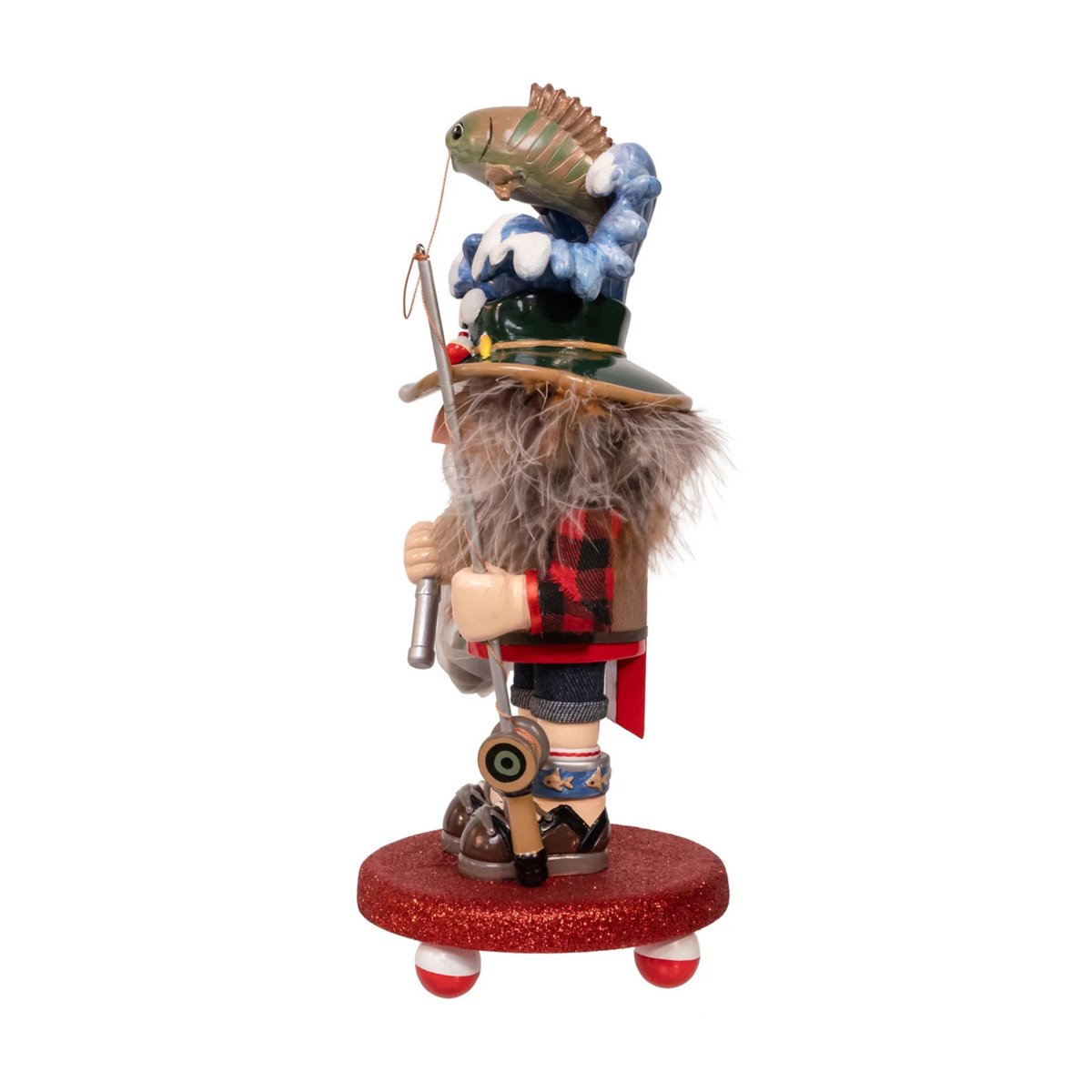 Kurt Adler Hollywood Nutcracker Collection, Fisherman, 12in