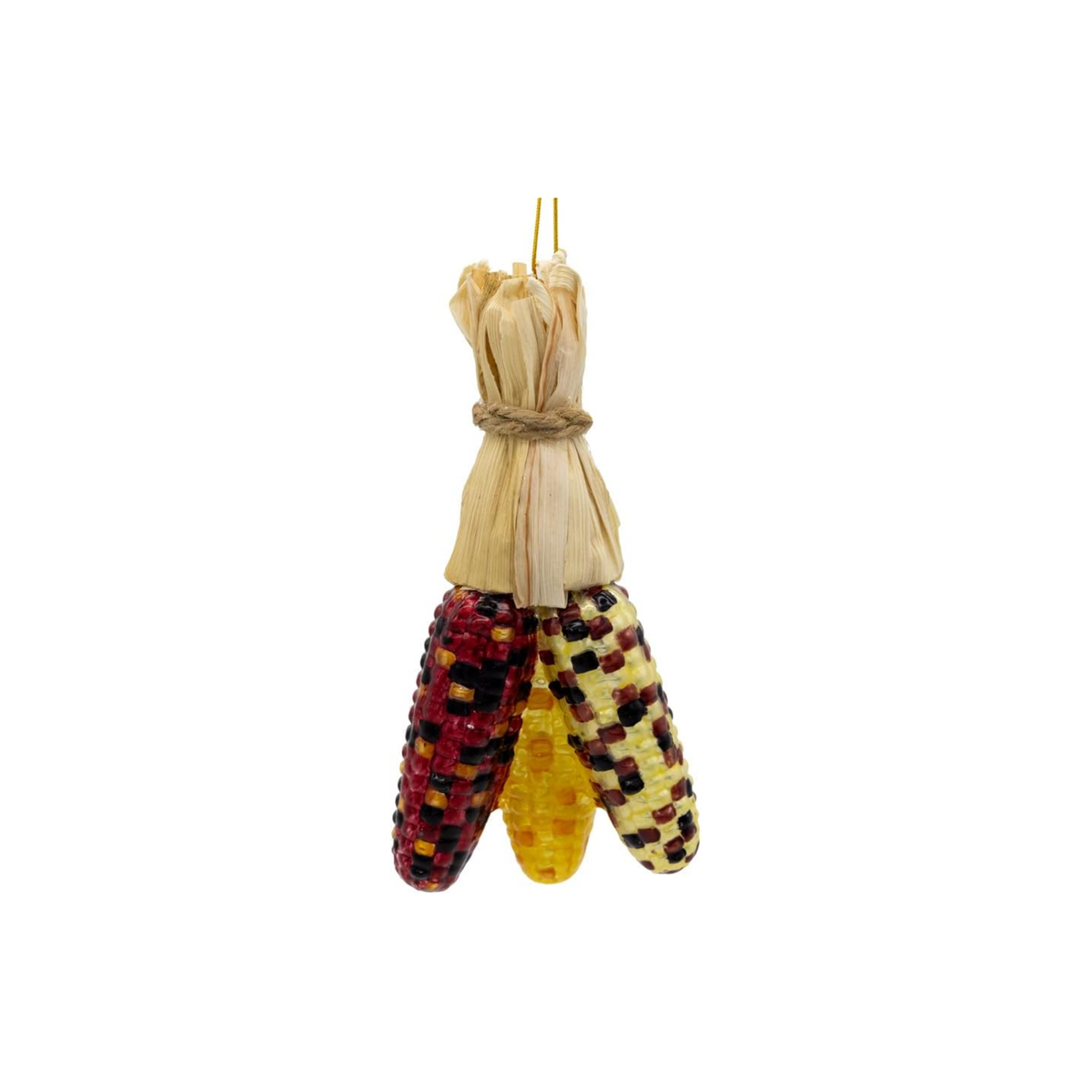 Kurt Adler Noble Gems Glass Ornament Collection, Harvest Corn, 6in